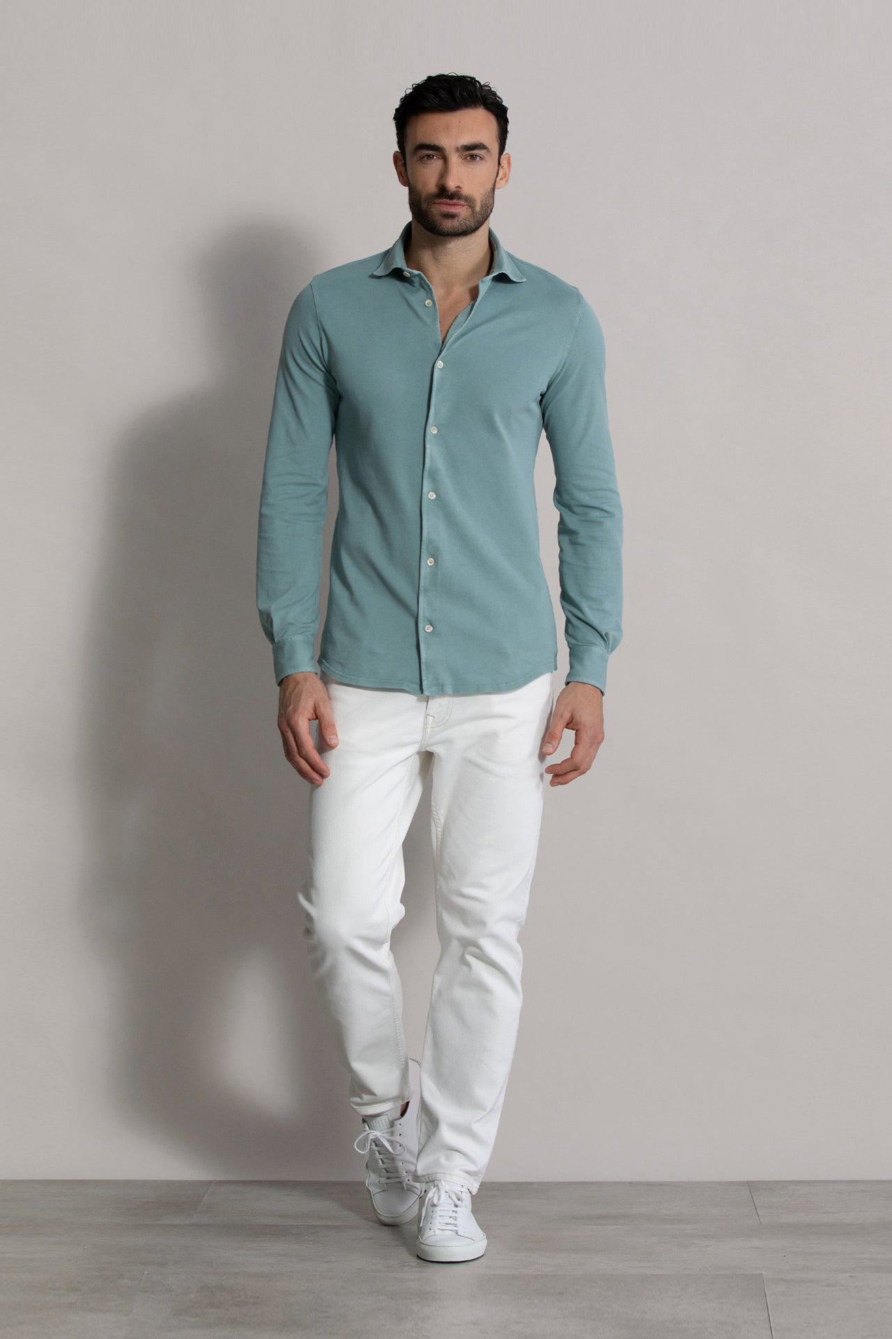 Steve piquet shirt in organic Giza cotton – Fedeli