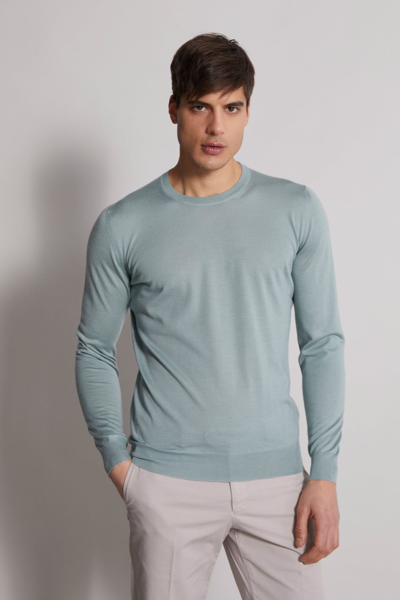 Argentina cashmere silk crewneck