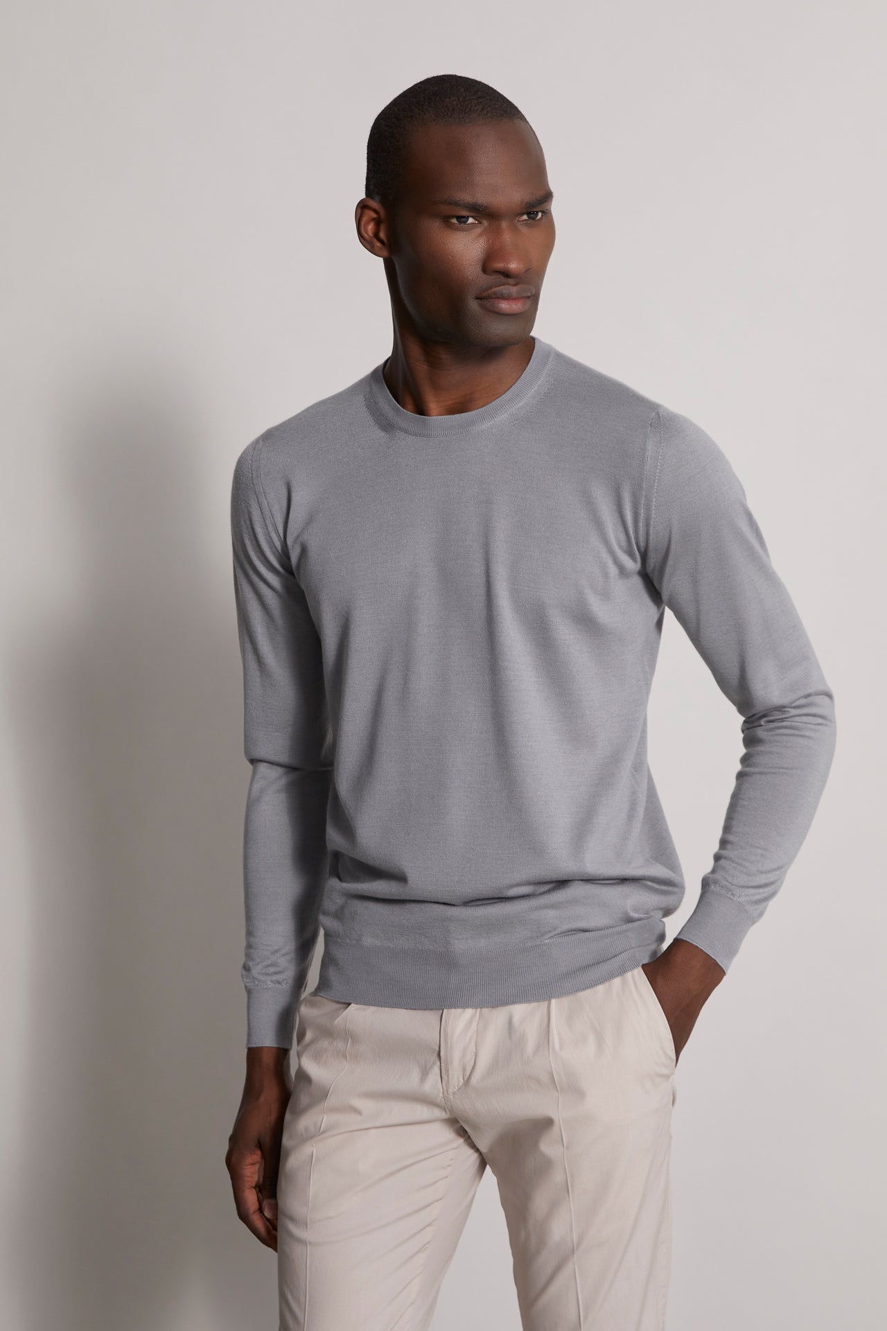 Argentina cashmere silk crewneck