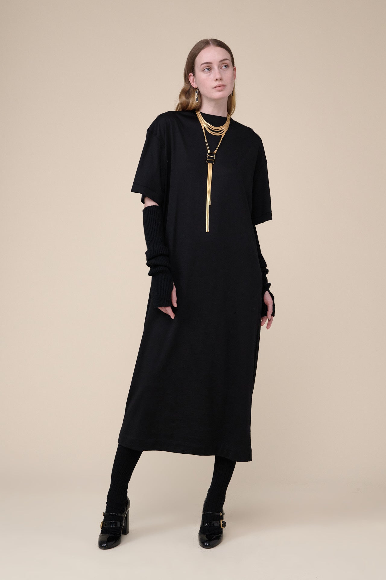 Sophia Jersey Wool Dress