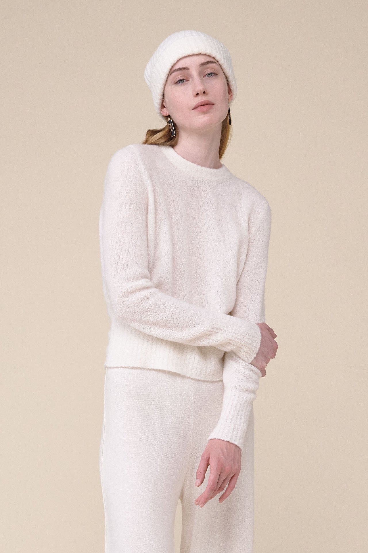 Alisea Nebula Cashmere Bouclé Crewneck