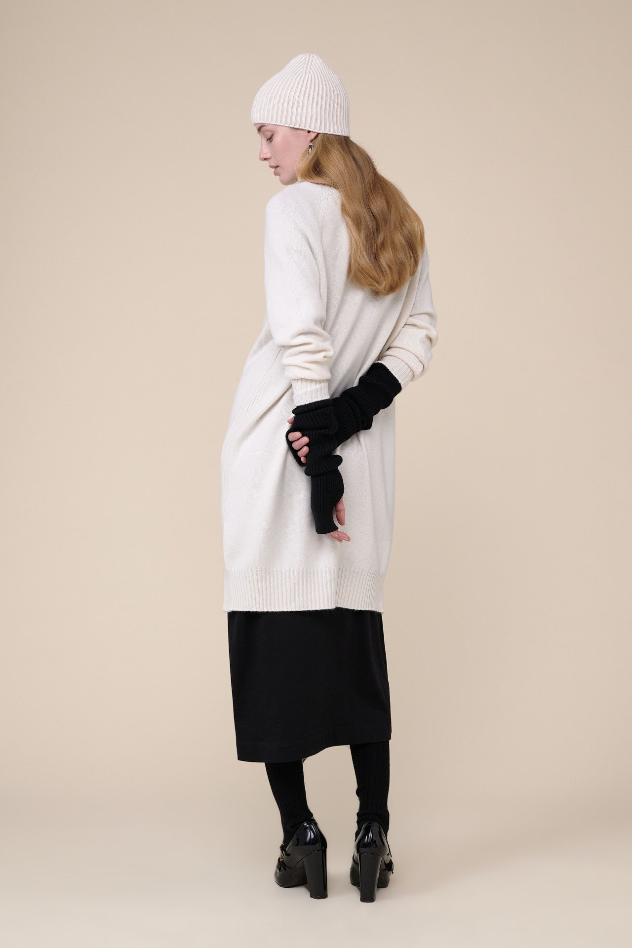 Blanche Turtleneck Cashmere Dress