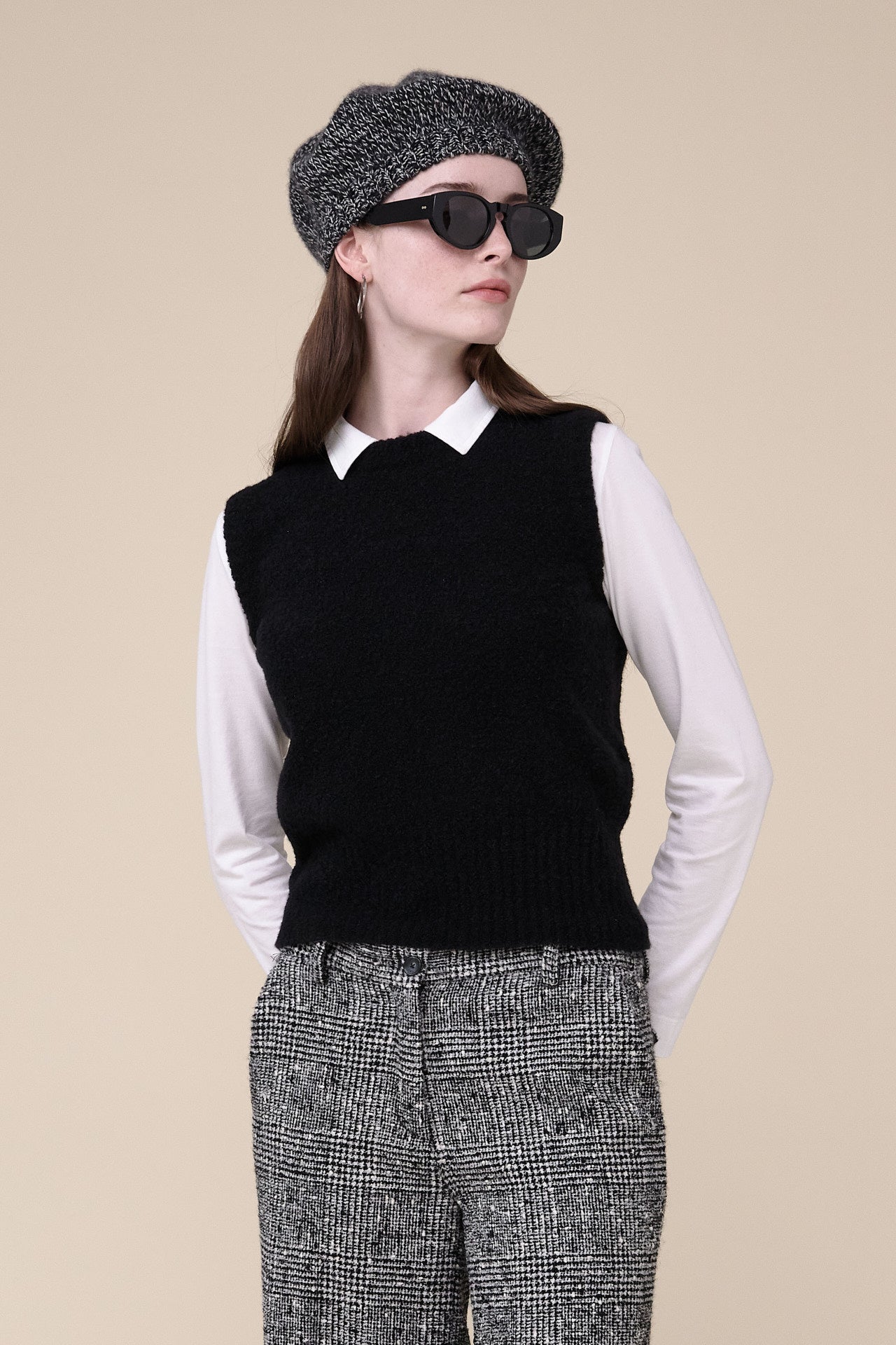 Gitou Nebula Cashmere Blend Knit Vest