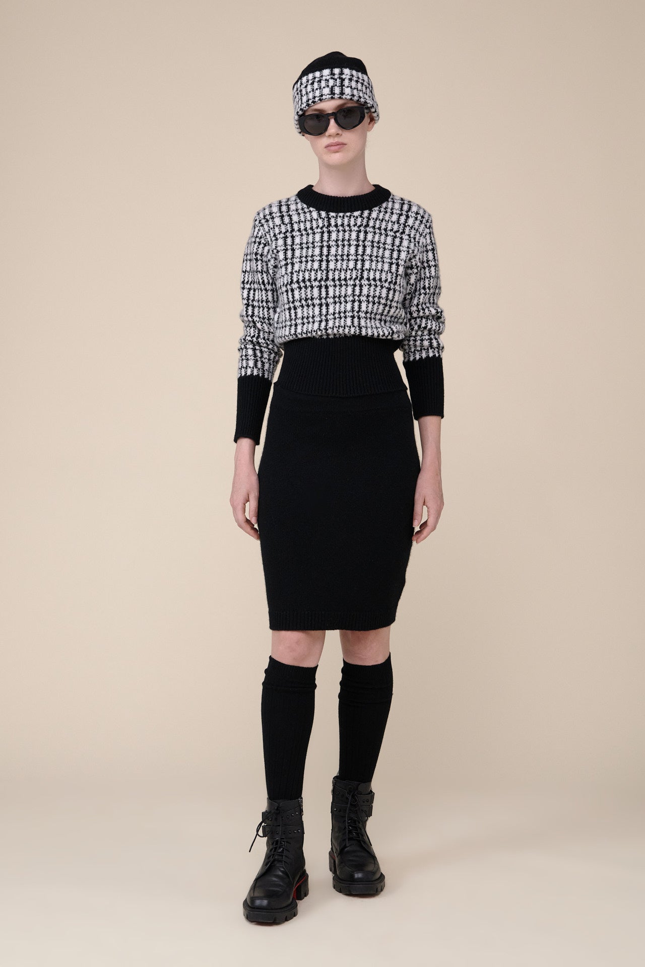 Dorothea Cashmere Knit Pencil Skirt