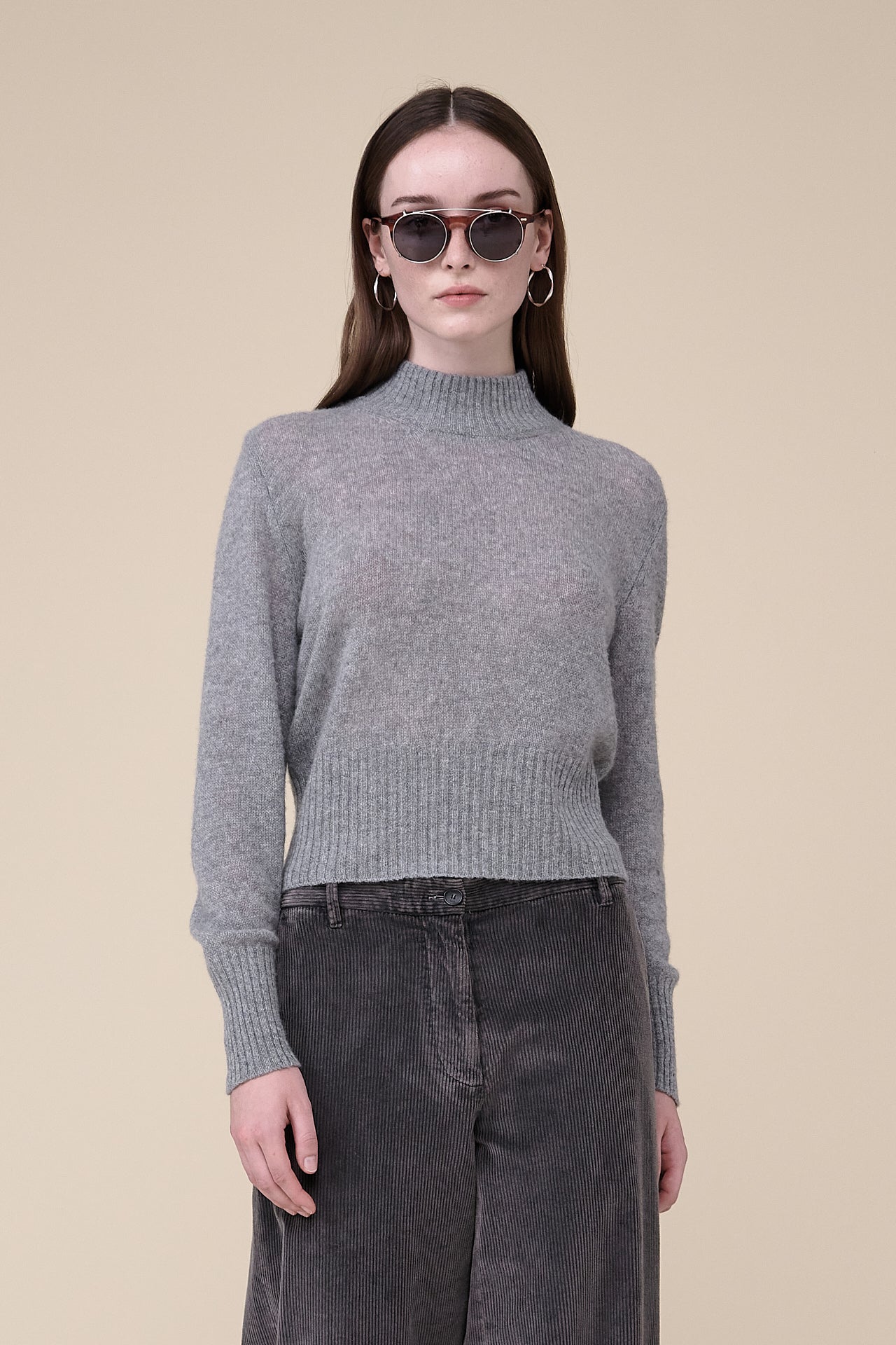 Lilian Second Skin Cashmere Mock Neck