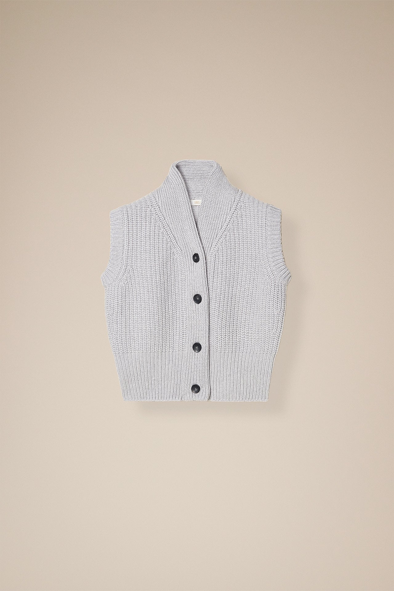 Lucille Cashmere Knit Buttoned Vest