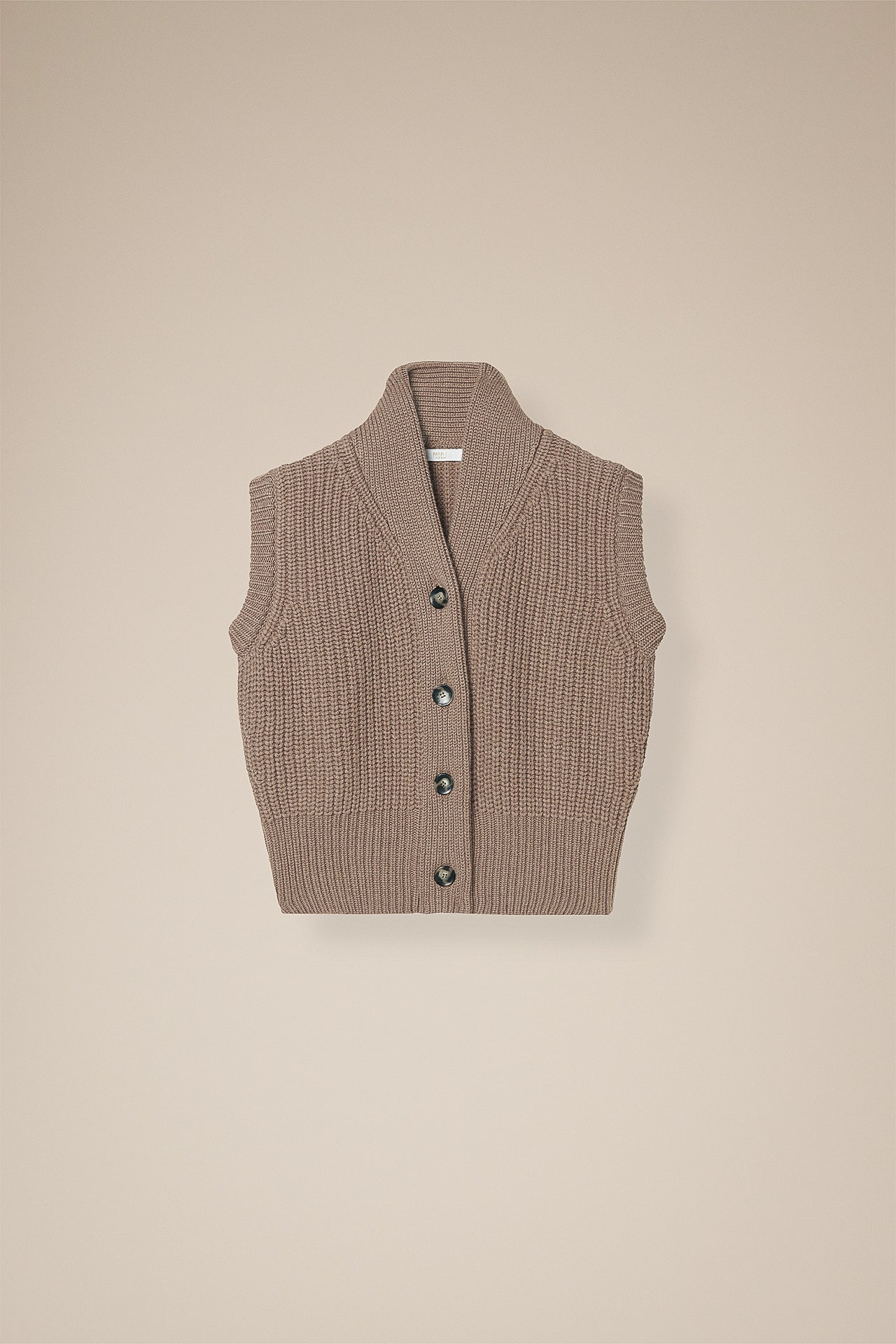 Lucille Cashmere Knit Buttoned Vest