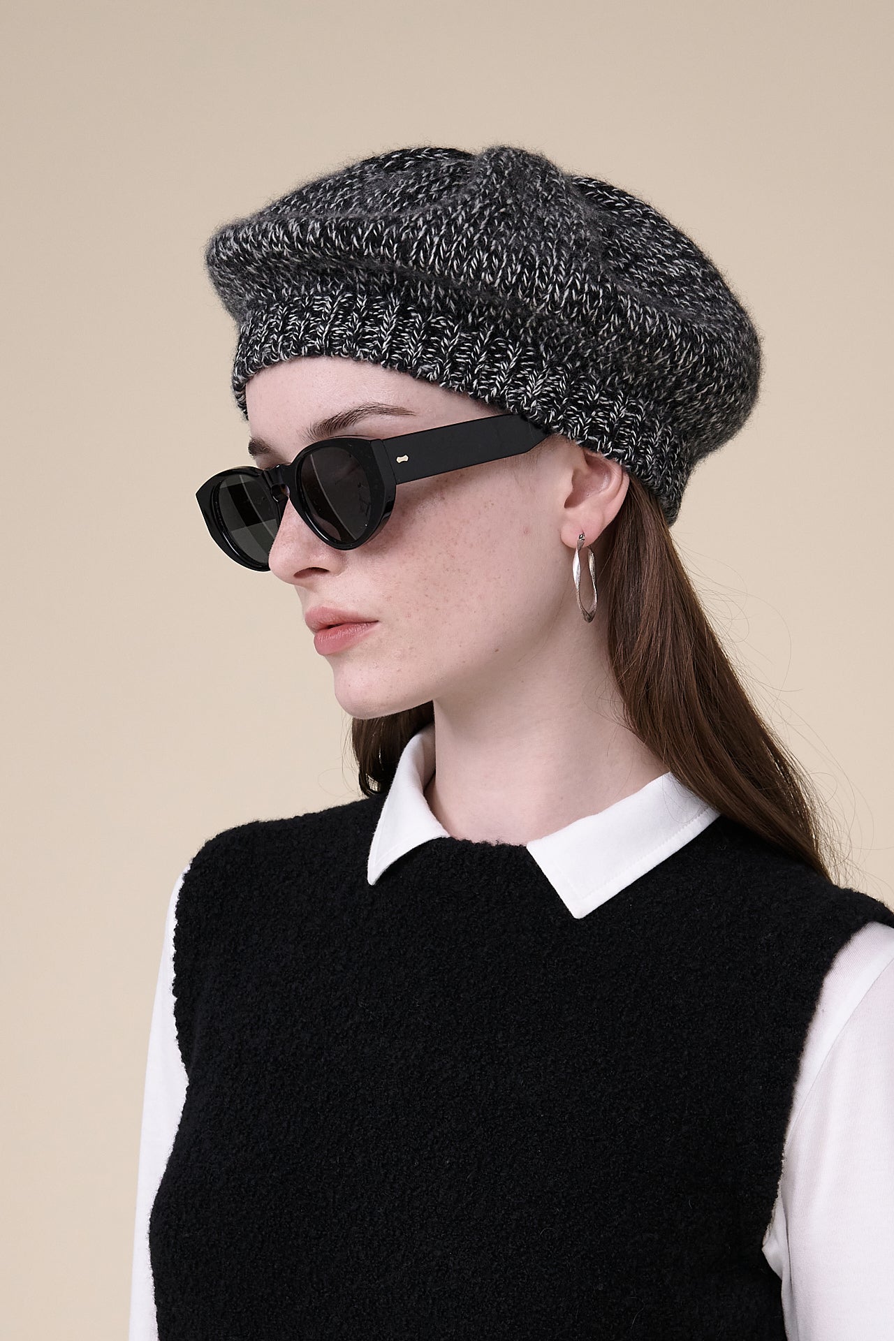 Terrel Twist Cashmere Beret