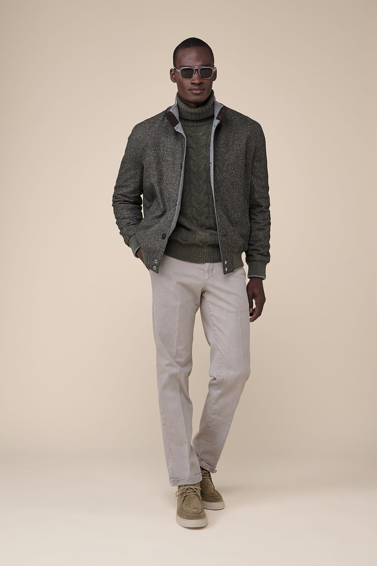 Ascona Wool Tweed Bomber