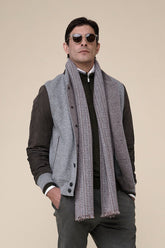 Liam Cashmere Flanel Double and Suede Bomber