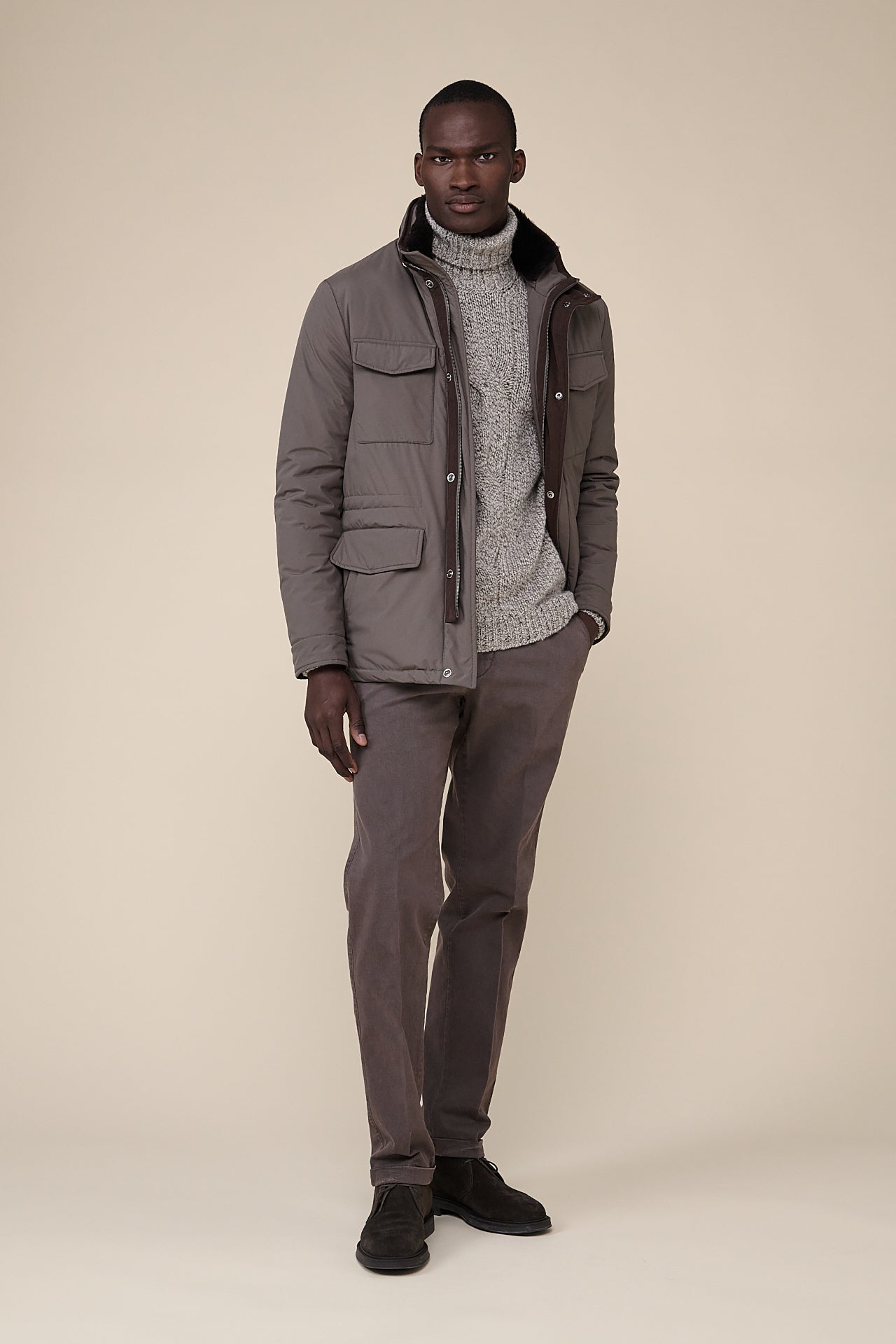 Trieste Rainstop and Shearling Jacket