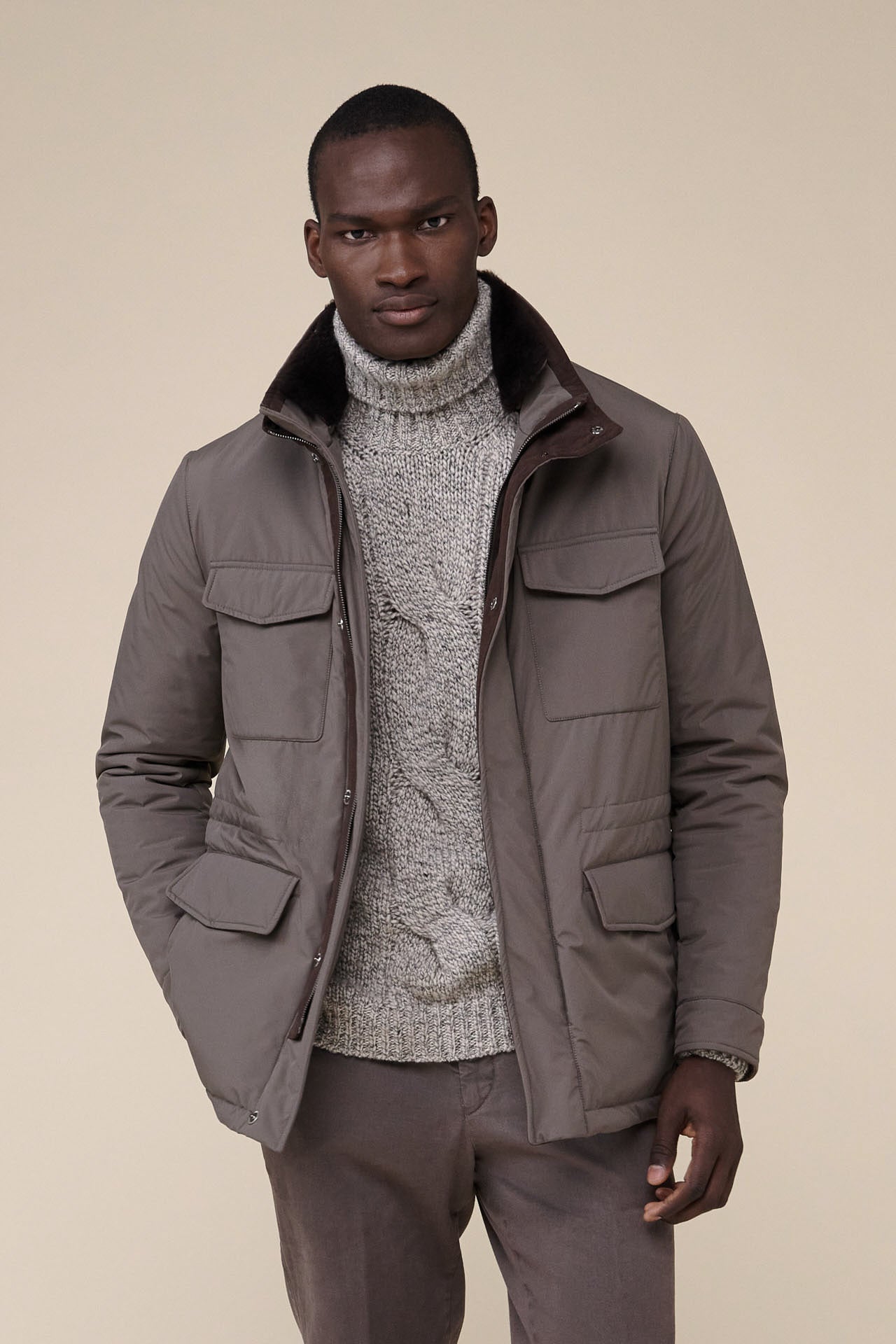 Trieste Rainstop and Shearling Jacket