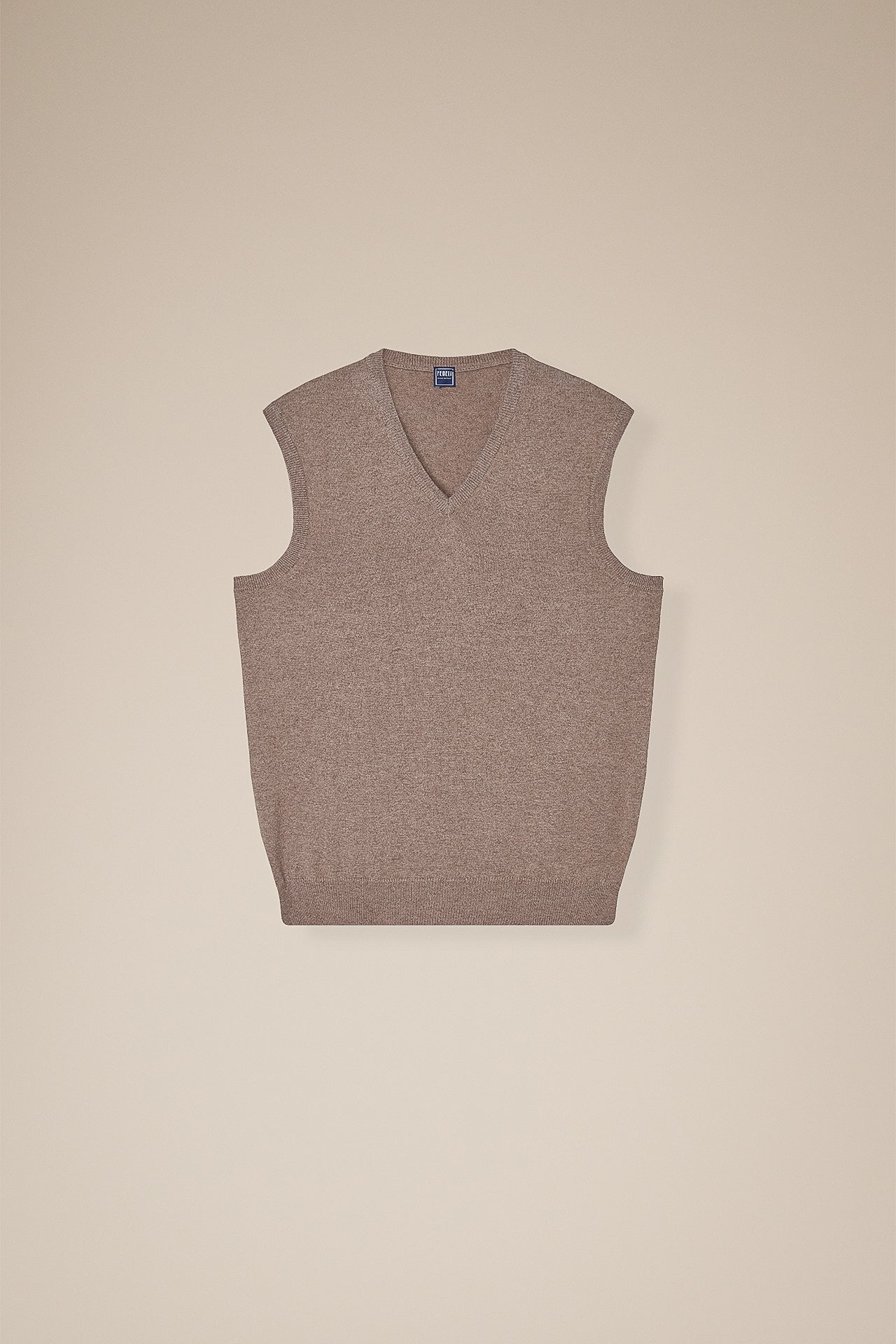 Sleeveless Cashmere V-neck in iconic colors