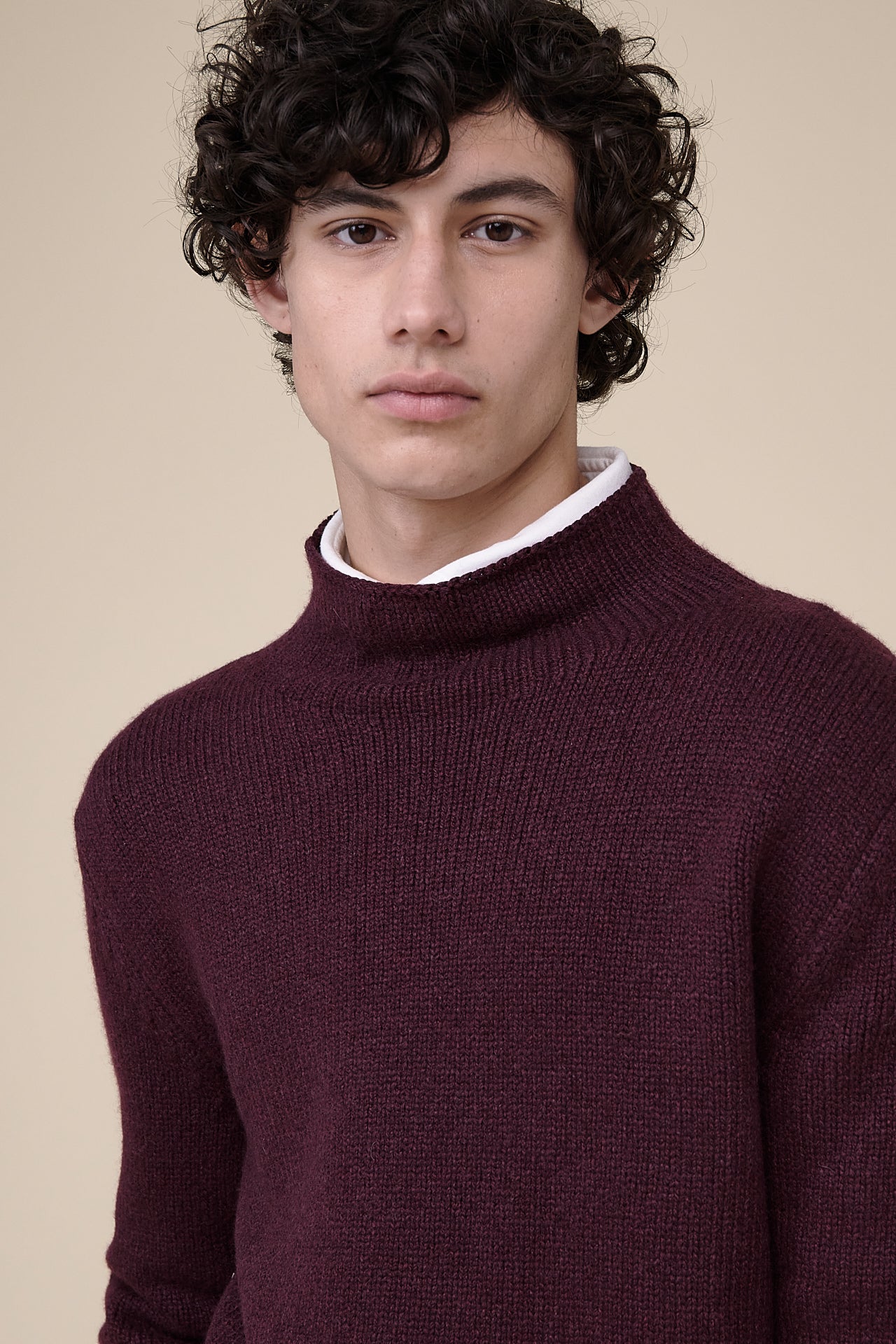 Etna Volcano Neck Cashmere Sweater