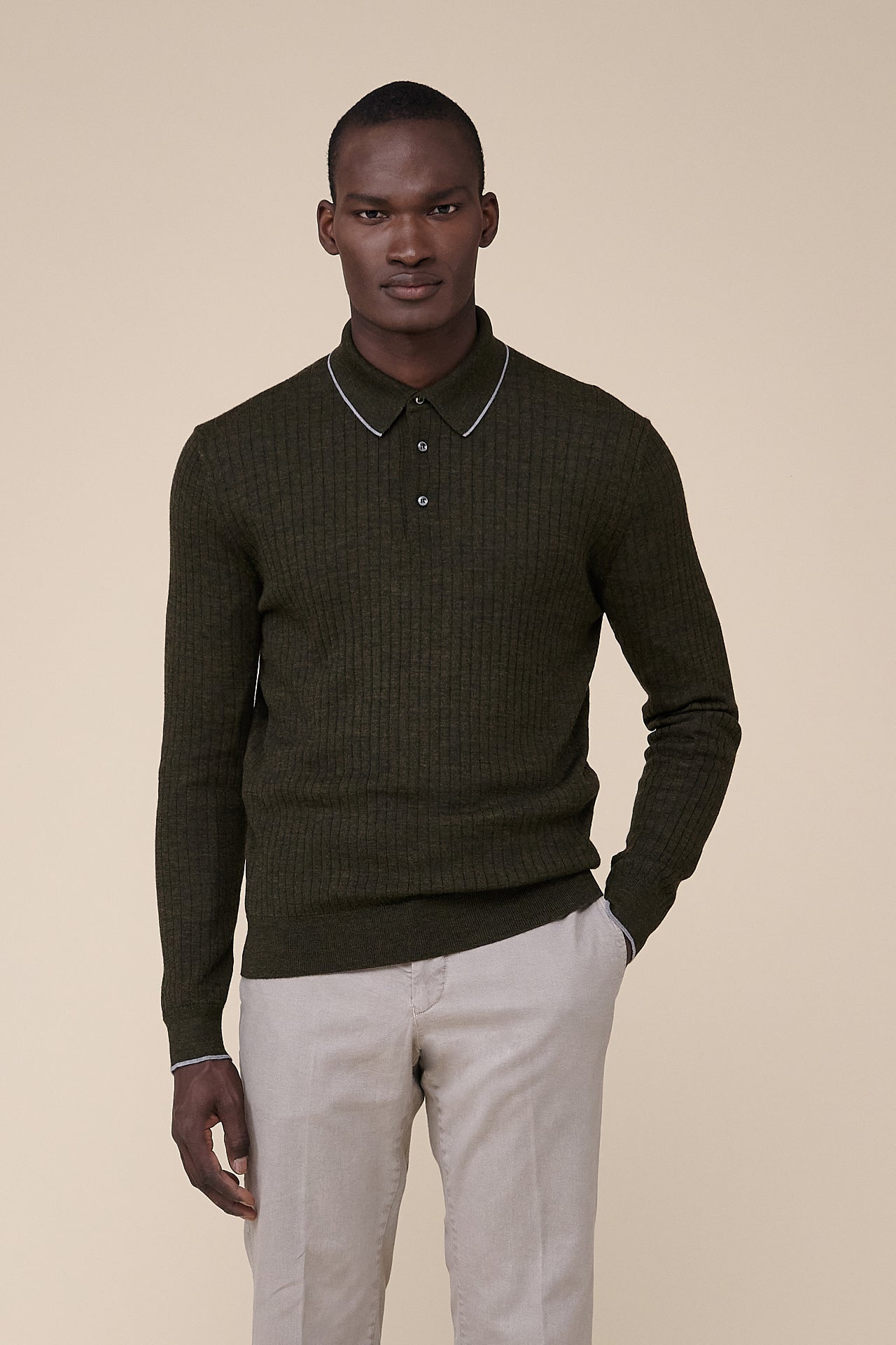 John Superfine Wool Polo Shirt