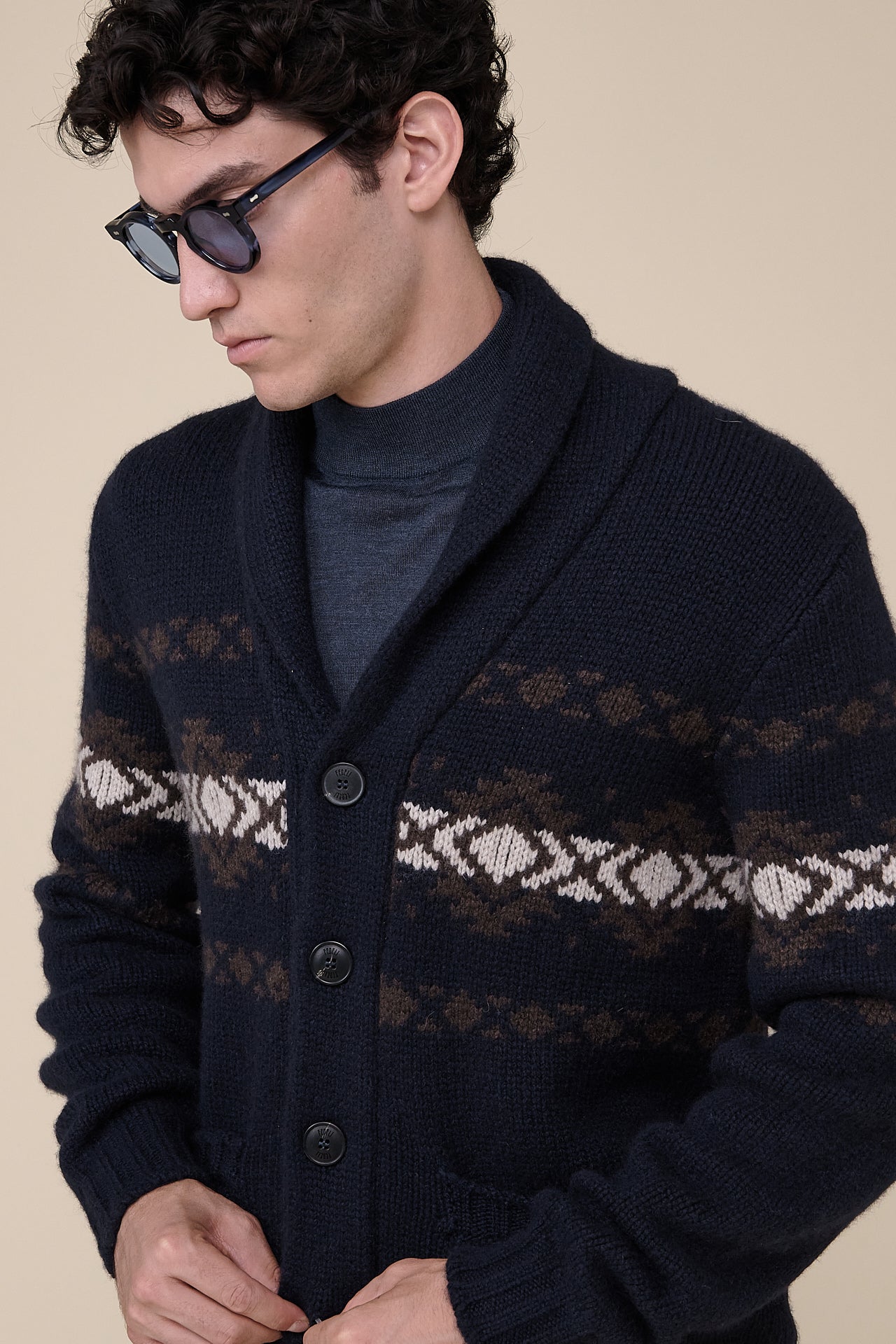 Palu Jacquard Cashmere Cardigan