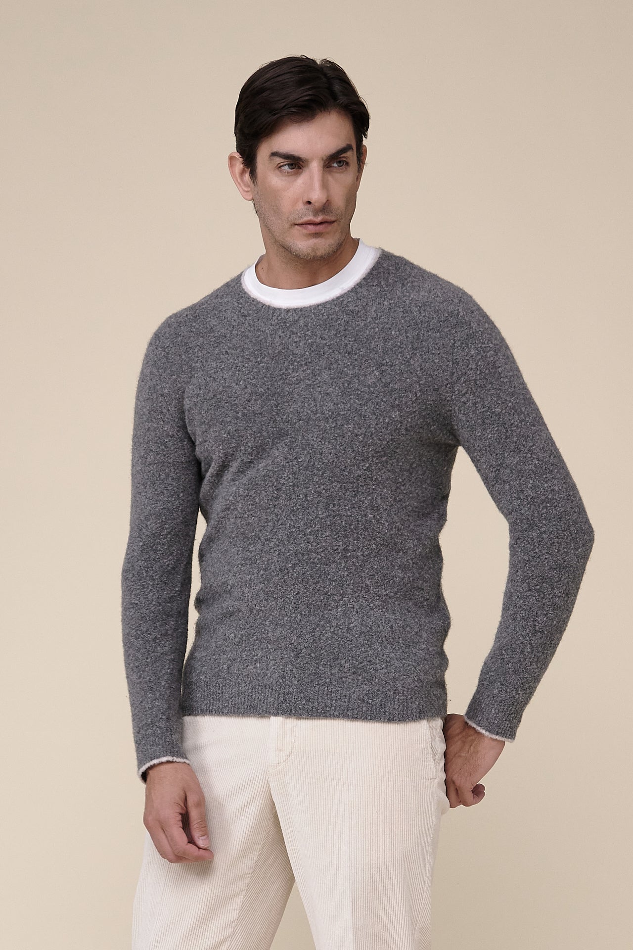 Argentina Ricciolino Wool and Cashmere Blend Crewneck