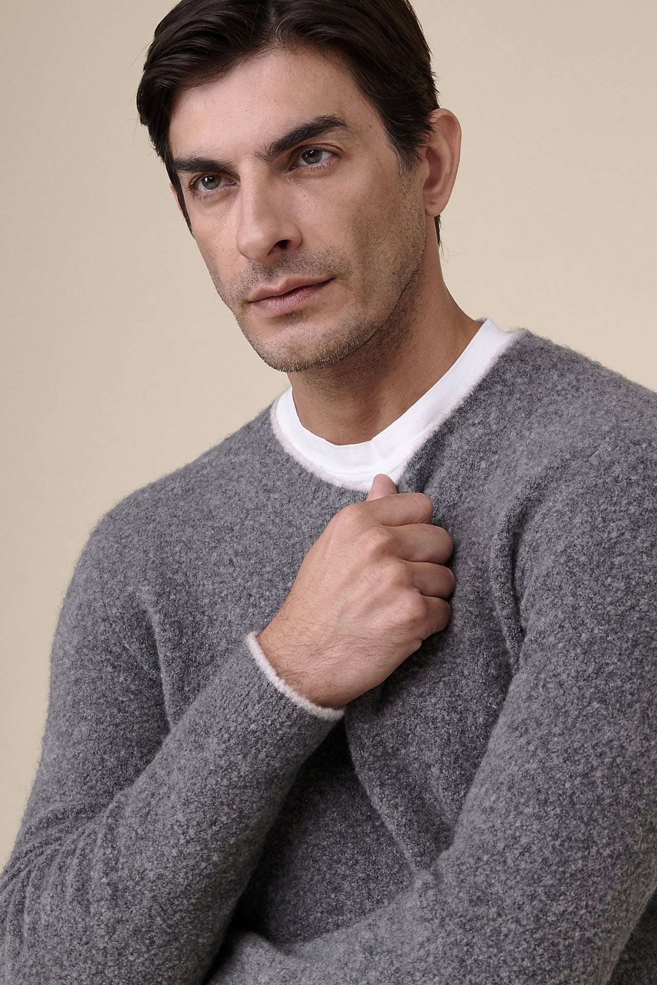 Argentina Ricciolino Wool and Cashmere Blend Crewneck