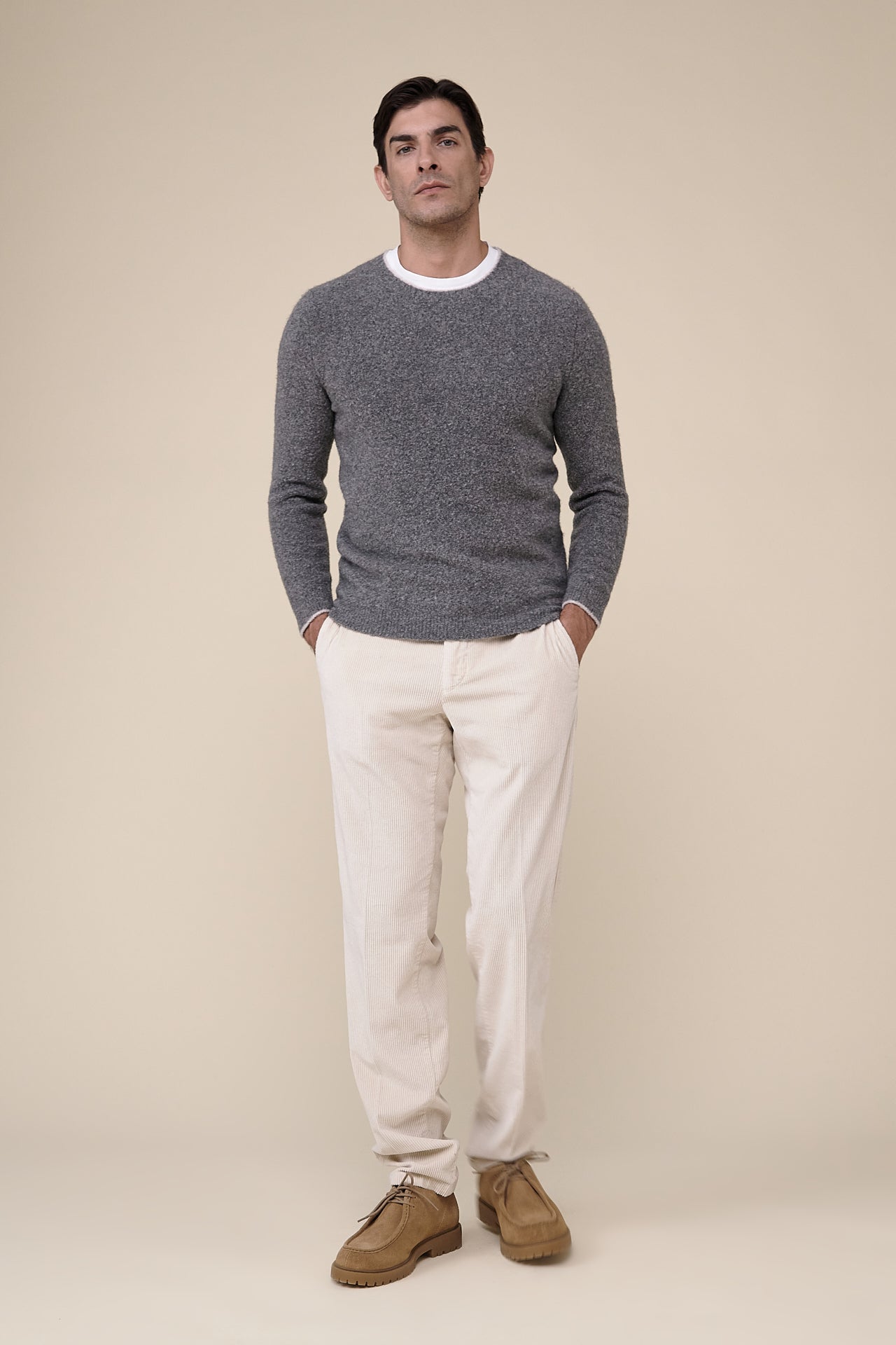 Argentina Ricciolino Wool and Cashmere Blend Crewneck