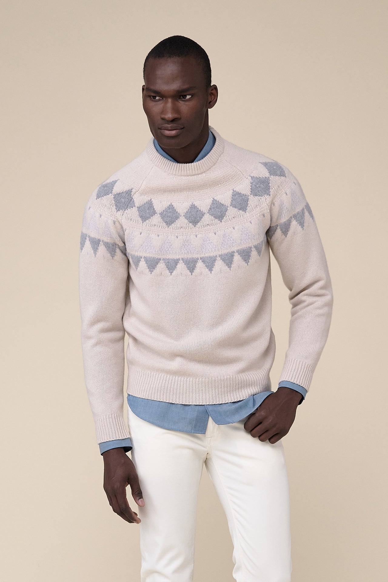 Argentina Cashmere Jacquard Sweater