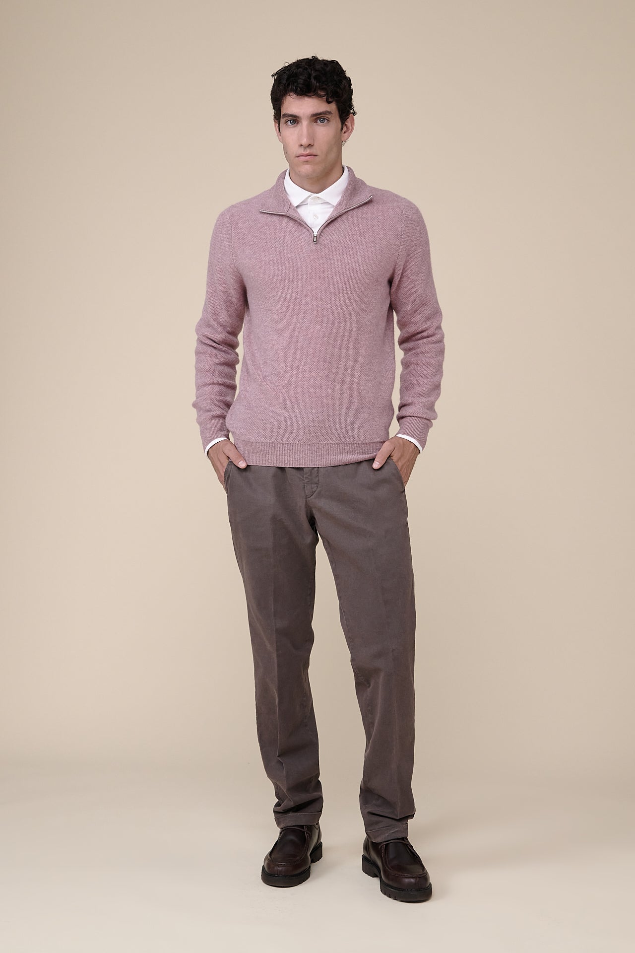 Ape Half Zipped Cashmere Sweater