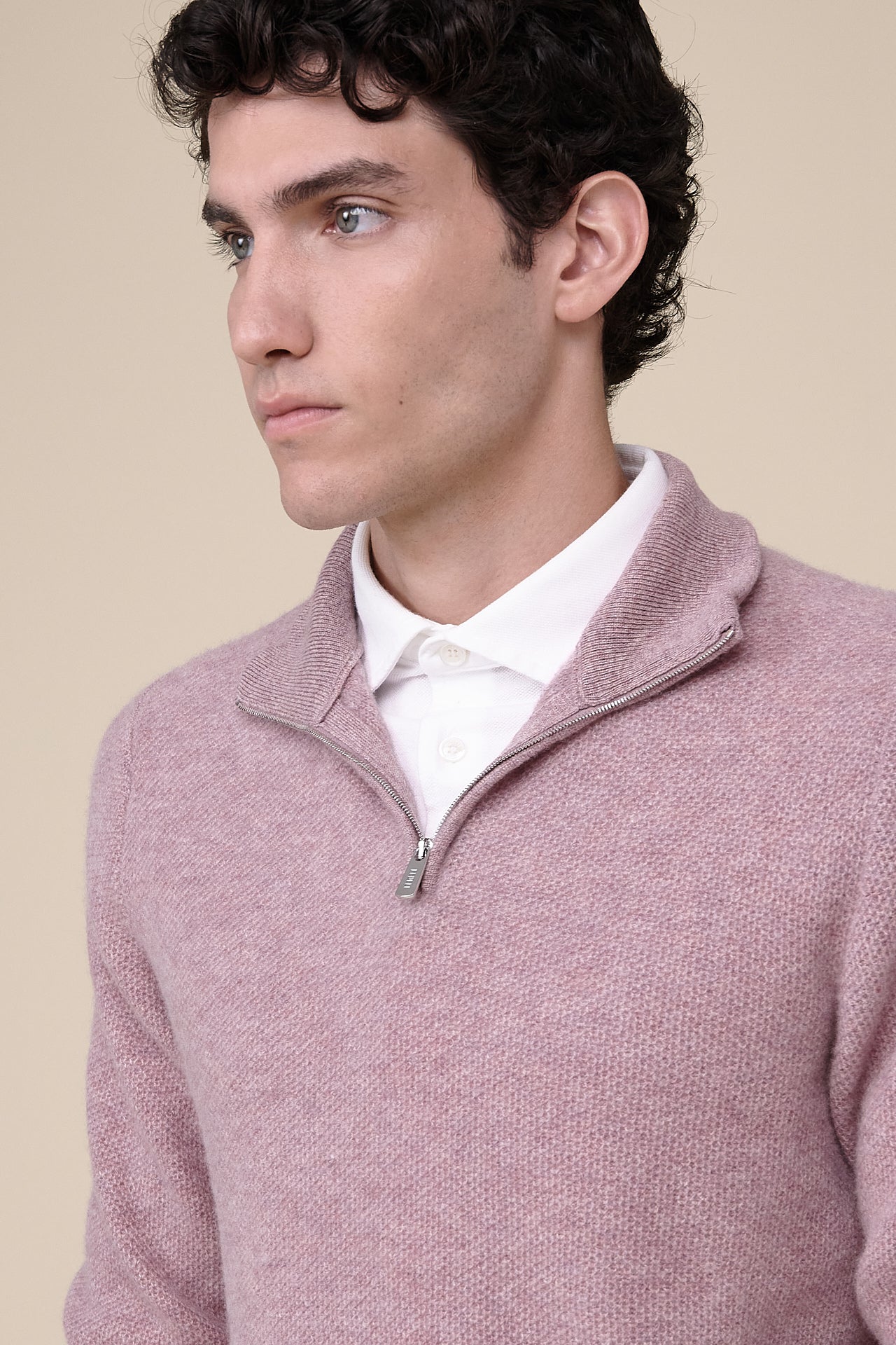 Ape Half Zipped Cashmere Sweater