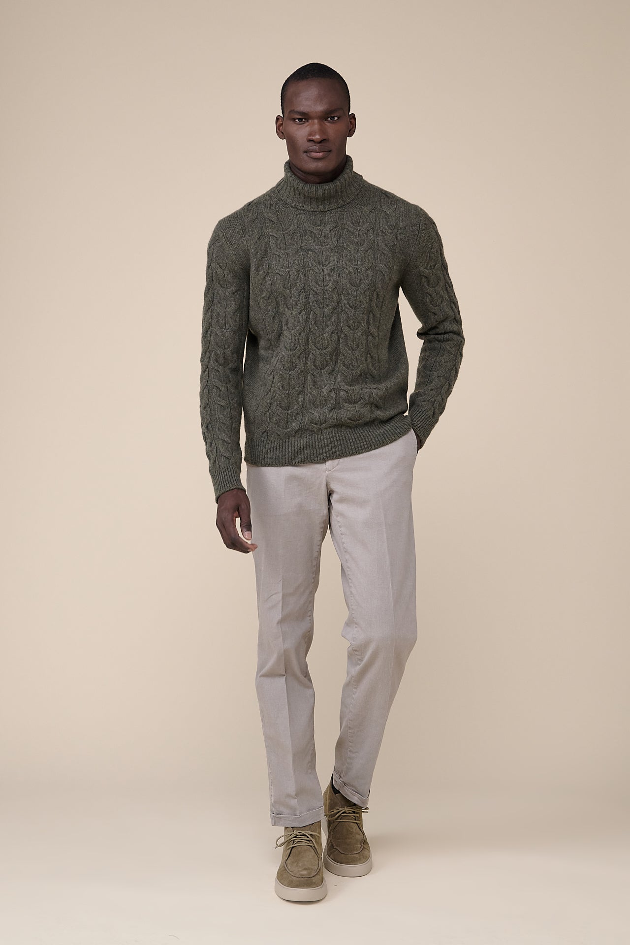 Olimpo Wool and Cashmere Blend Turtleneck