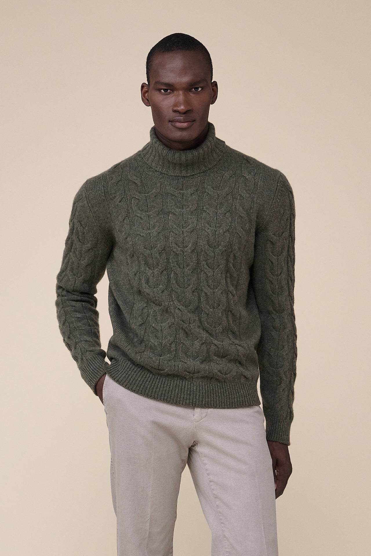 Olimpo Wool and Cashmere Blend Turtleneck