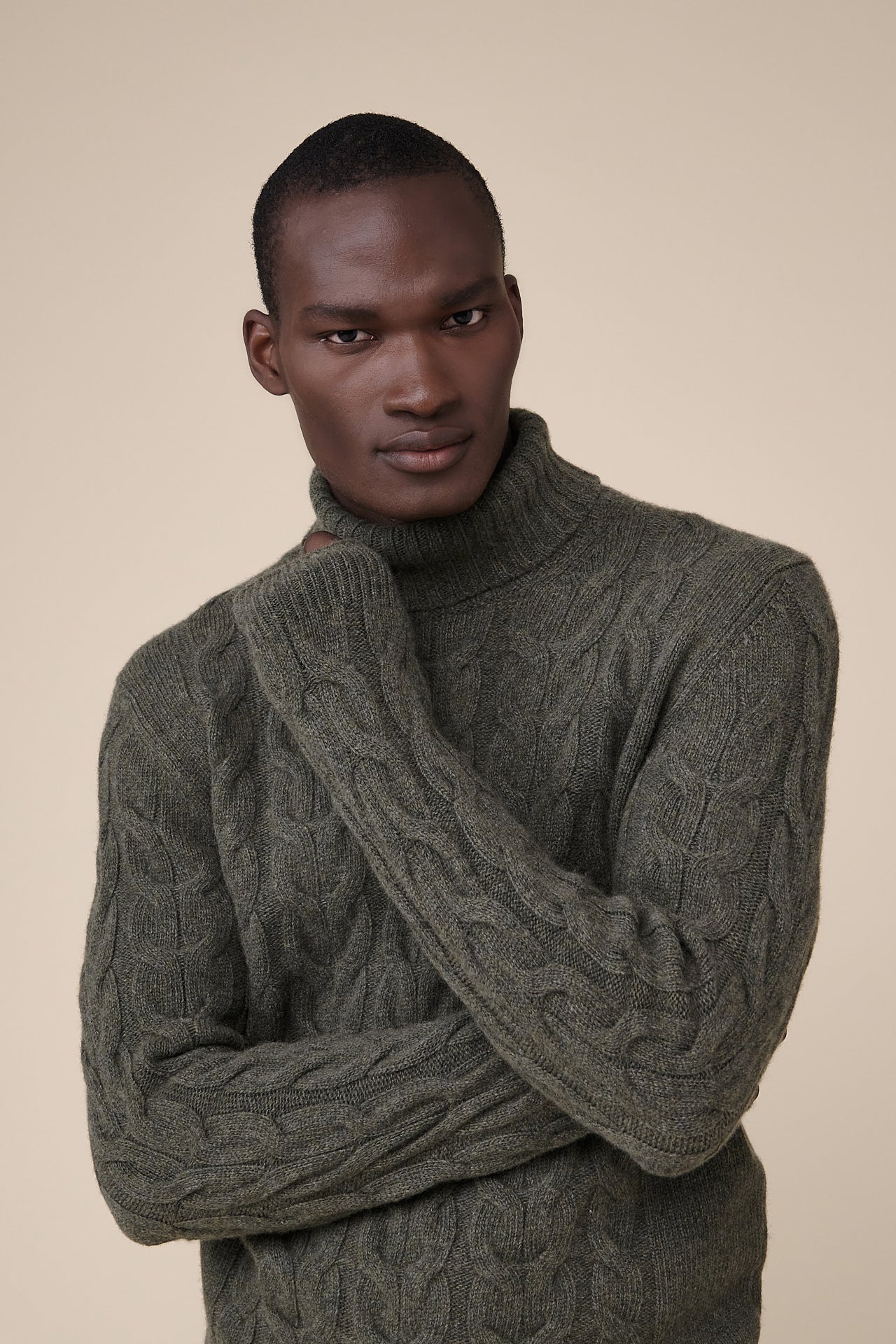 Olimpo Wool and Cashmere Blend Turtleneck