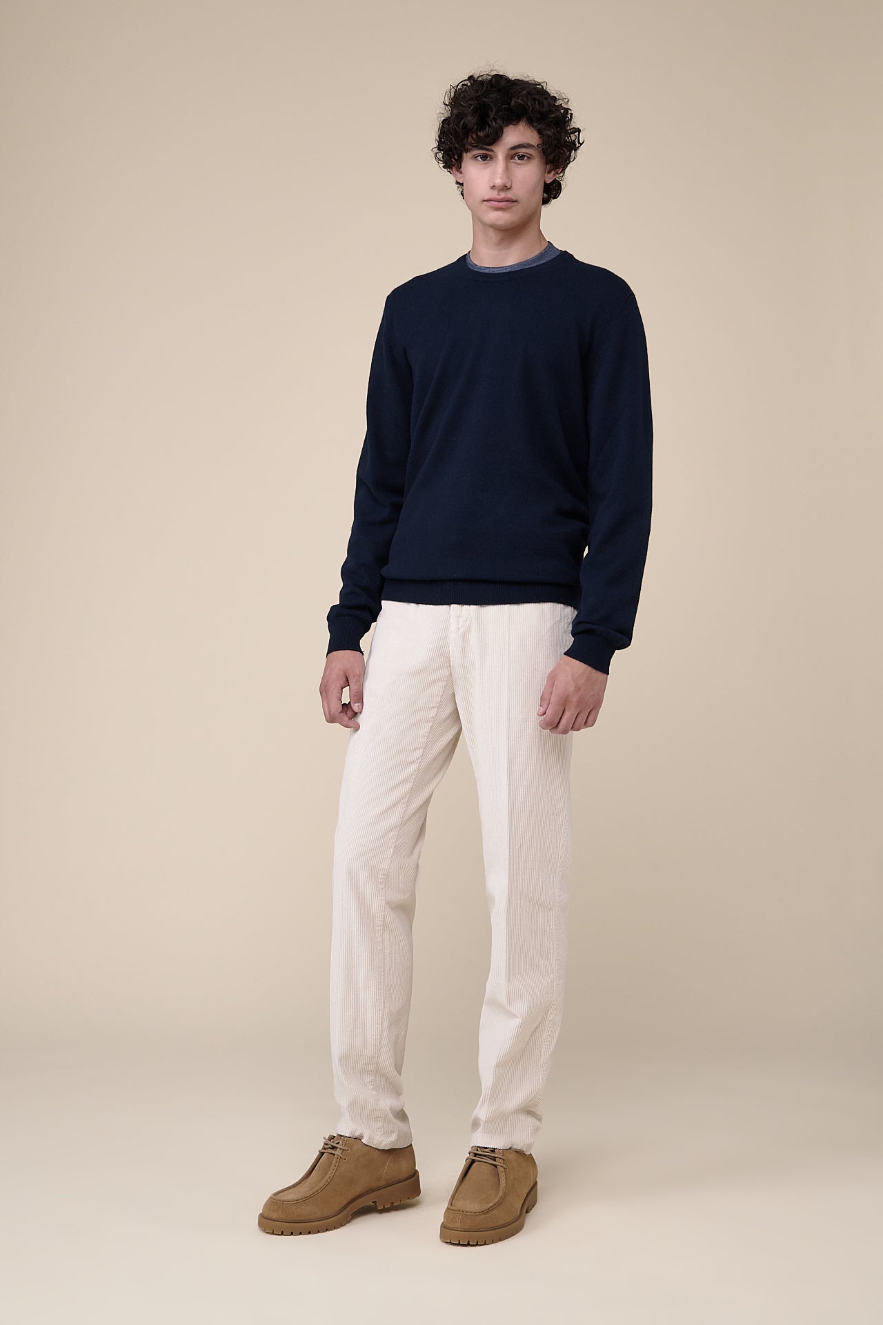 Argentina Cashmere Crewneck in iconic colors