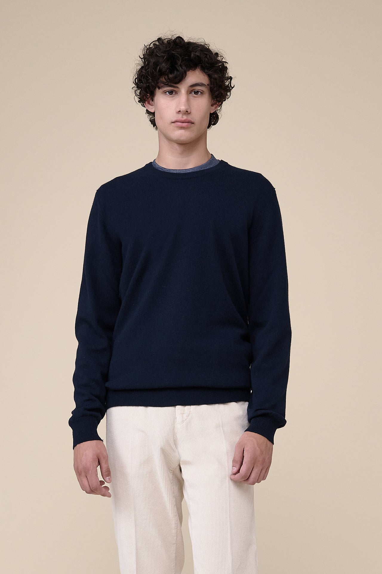 Argentina Cashmere Crewneck in iconic colors