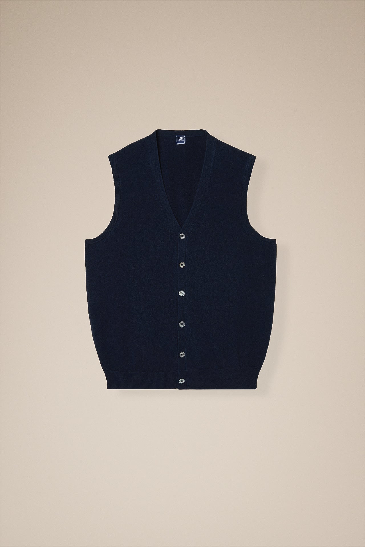 Cashmere V-neck Vest in iconic colors