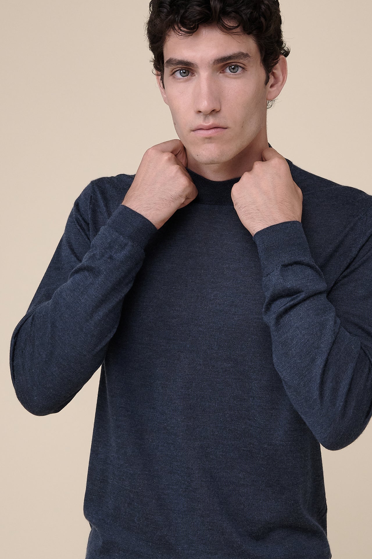 Derby Special Cashmere Silk Mock Neck