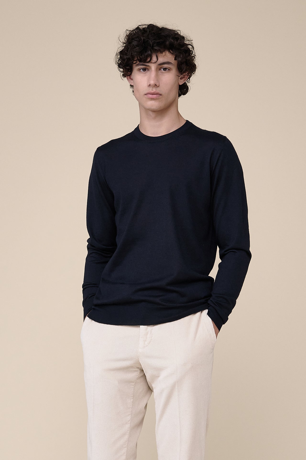 Argentina Cashmere Silk Crewneck in iconic colors