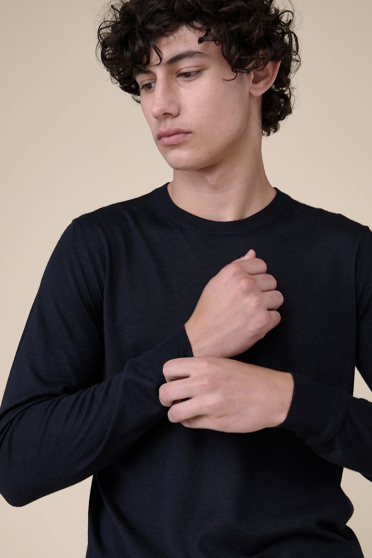 Argentina Cashmere Silk Crewneck in iconic colors