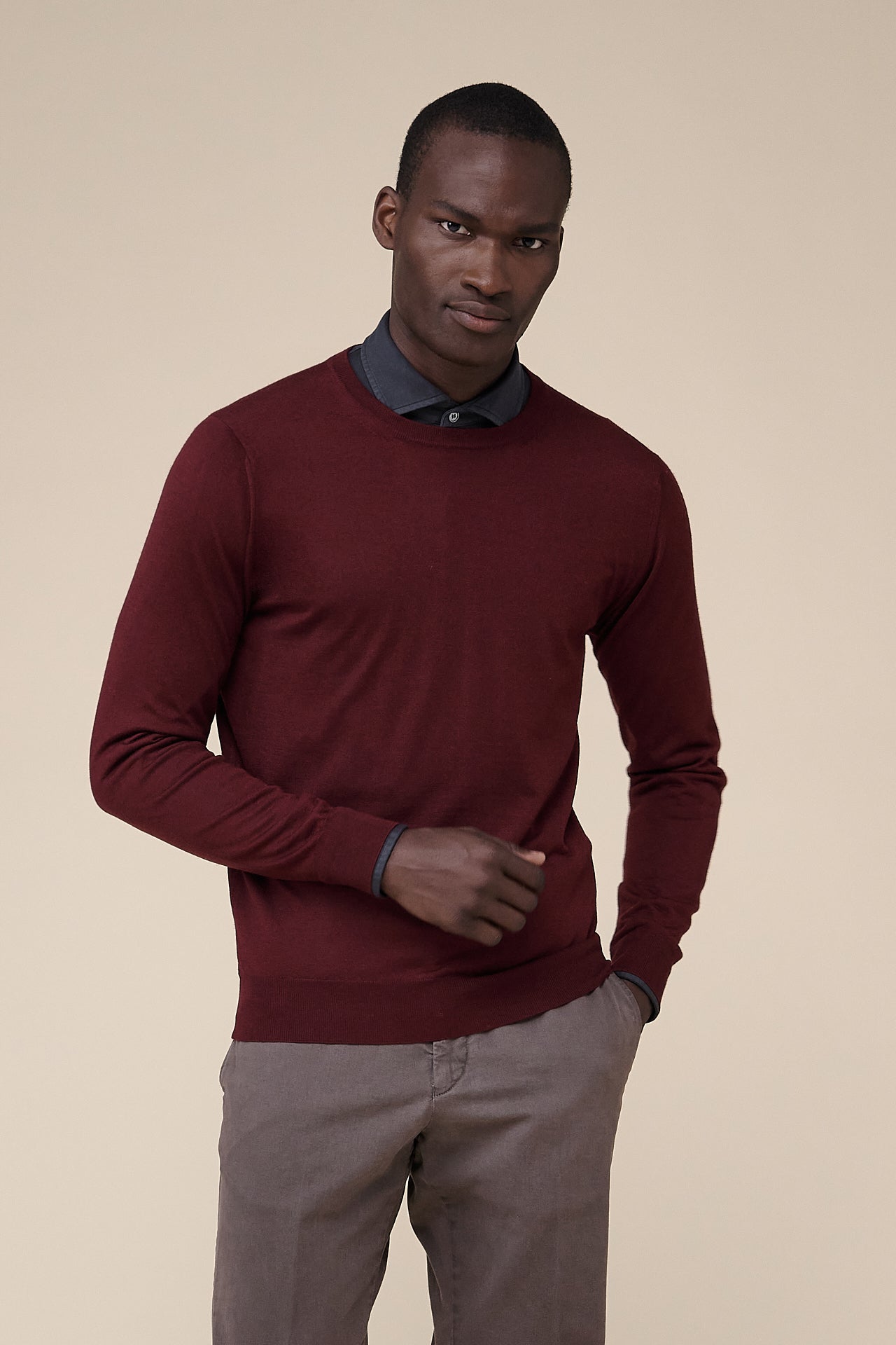 Argentina Cashmere Silk Crewneck Shirt