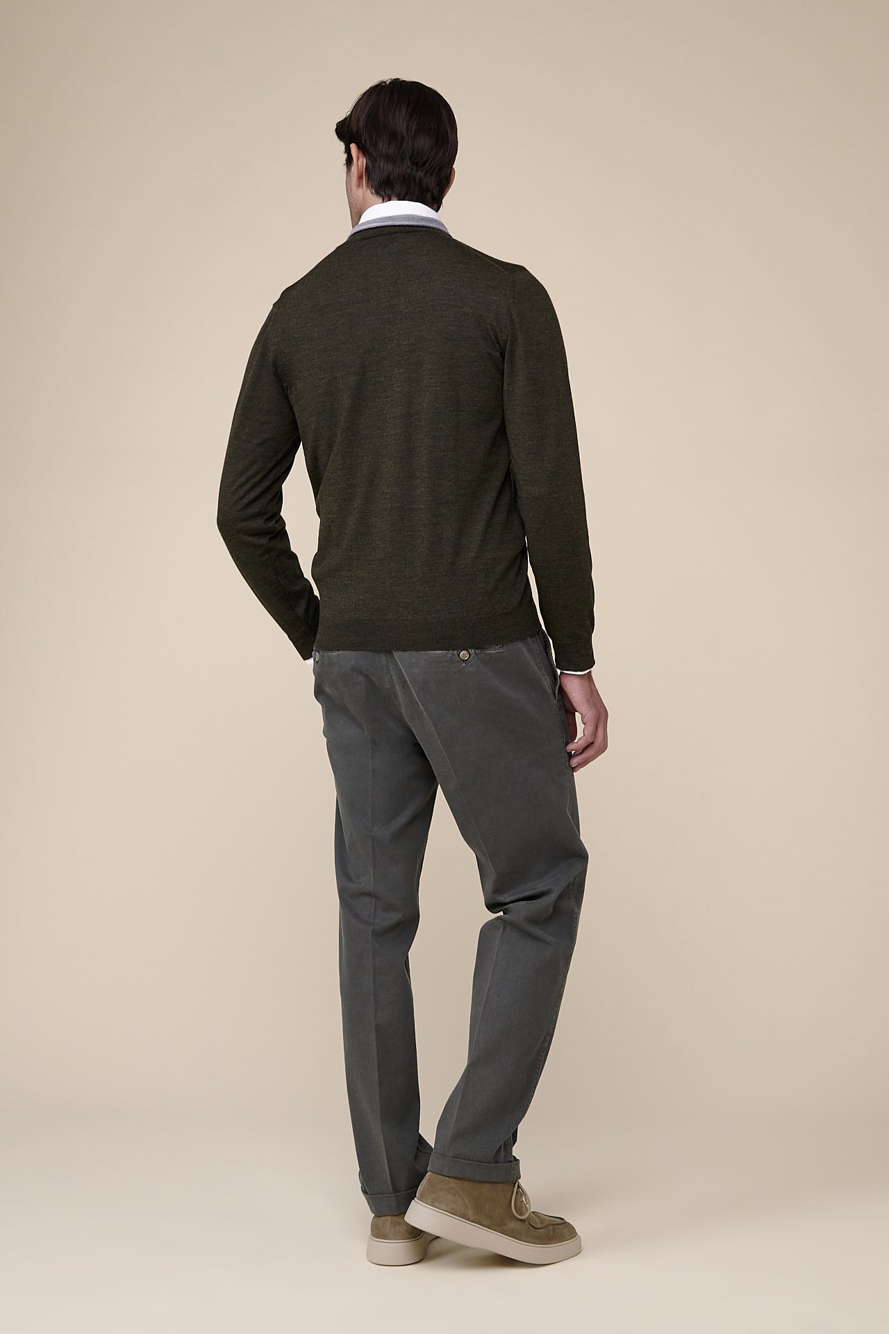 Favonio Half Zipped Superfine Wool Sweater