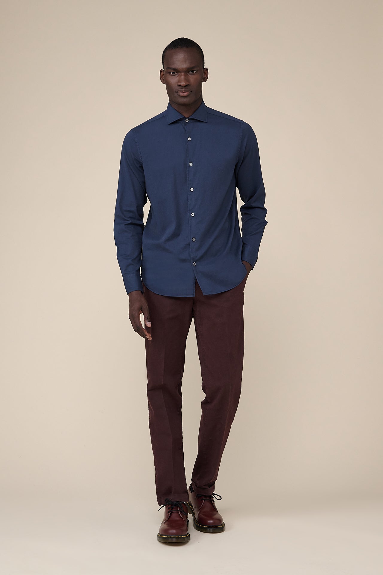 Sean Stretch Cotton Voile Shirt in iconic colors