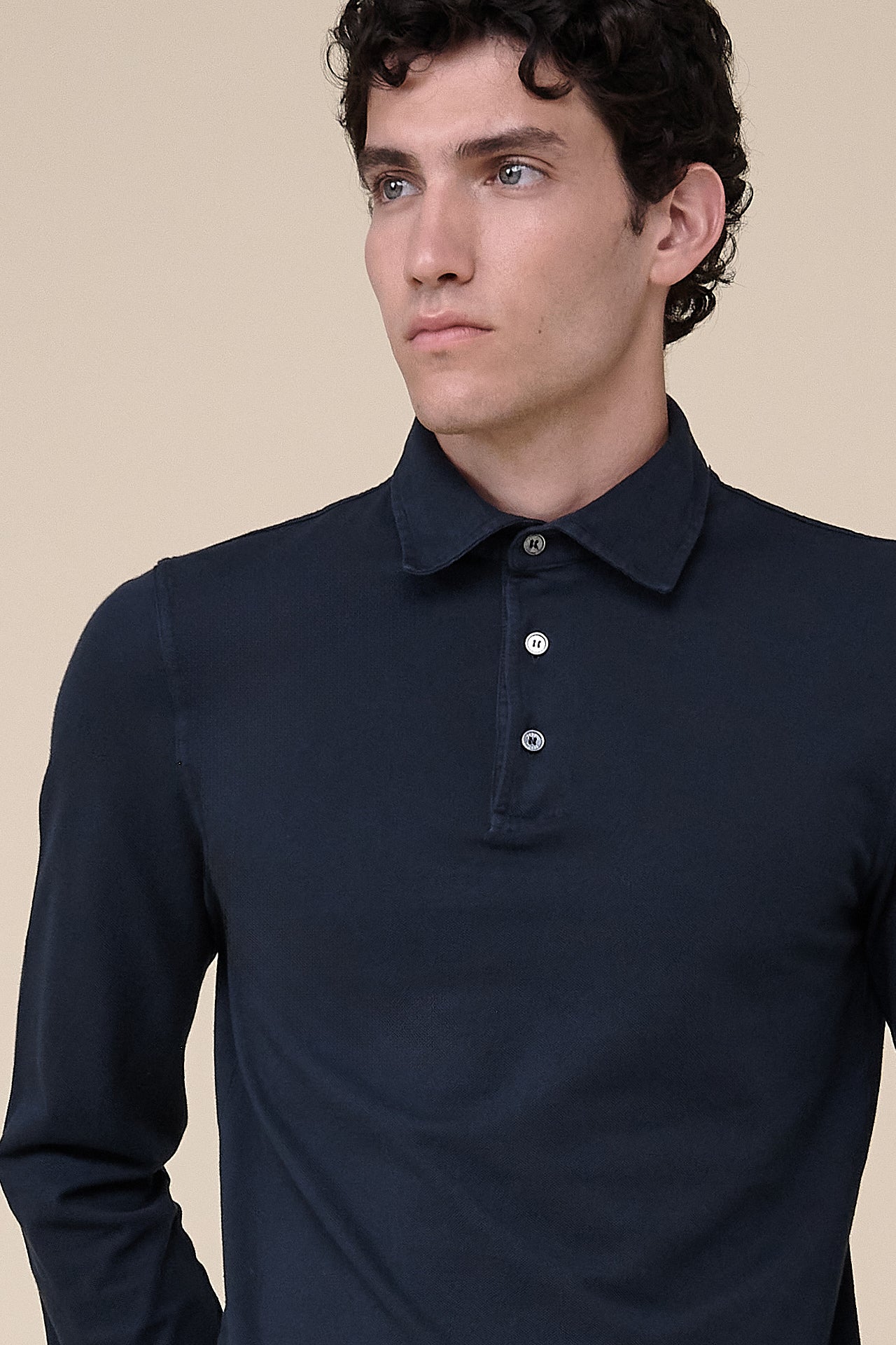 North Piquet Long Sleeve Polo in iconic colors