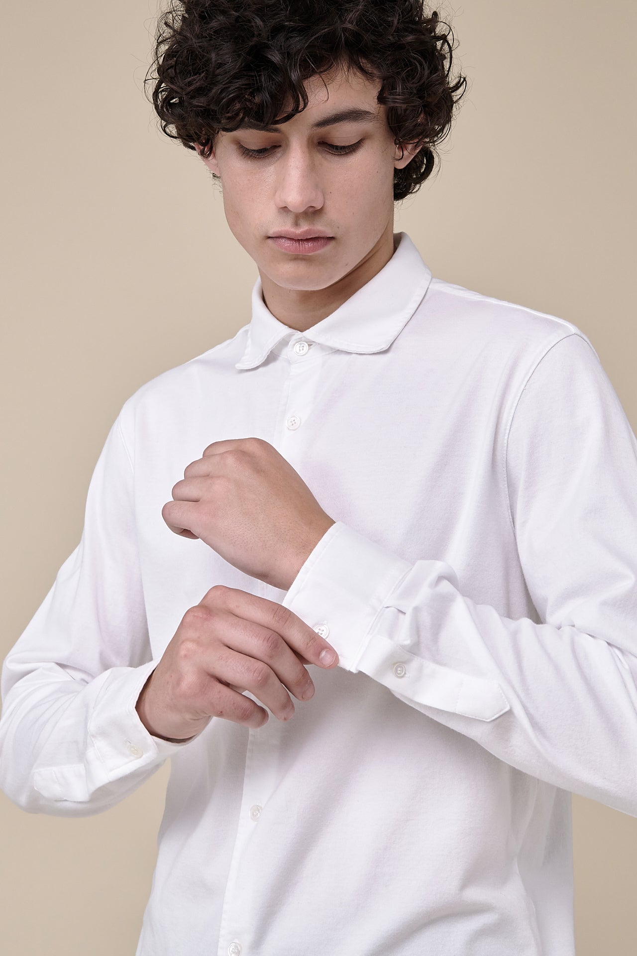 Iconic Jason Button-up Cotton Jersey