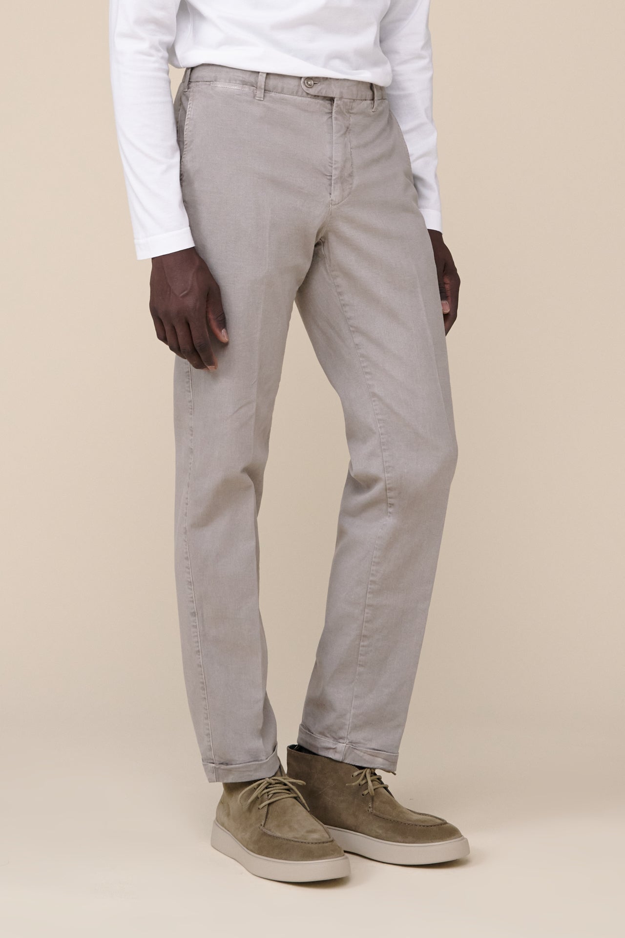 Boston Cotton and Cashmere Blend Twill Pants