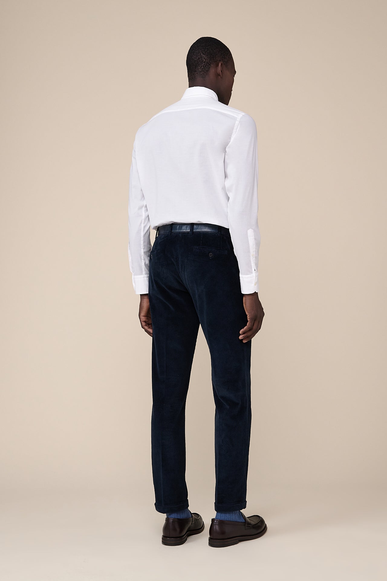 Boston Cotton and Cashmere Blend Velvet Trousers