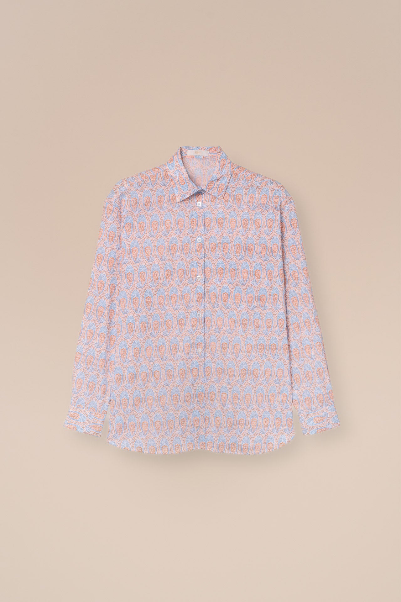 Palmaria Printed Cotton Voile Shirt - Paisley Pattern