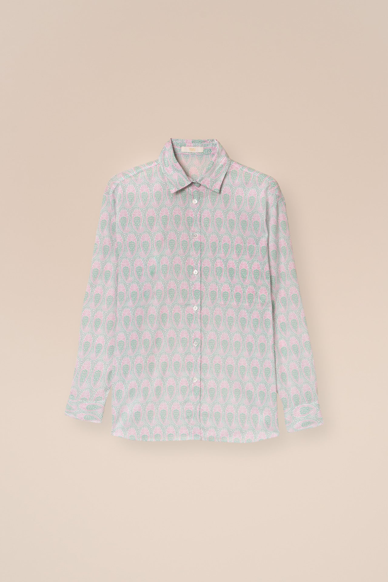 Palmaria Printed Cotton Voile Shirt - Paisley Pattern