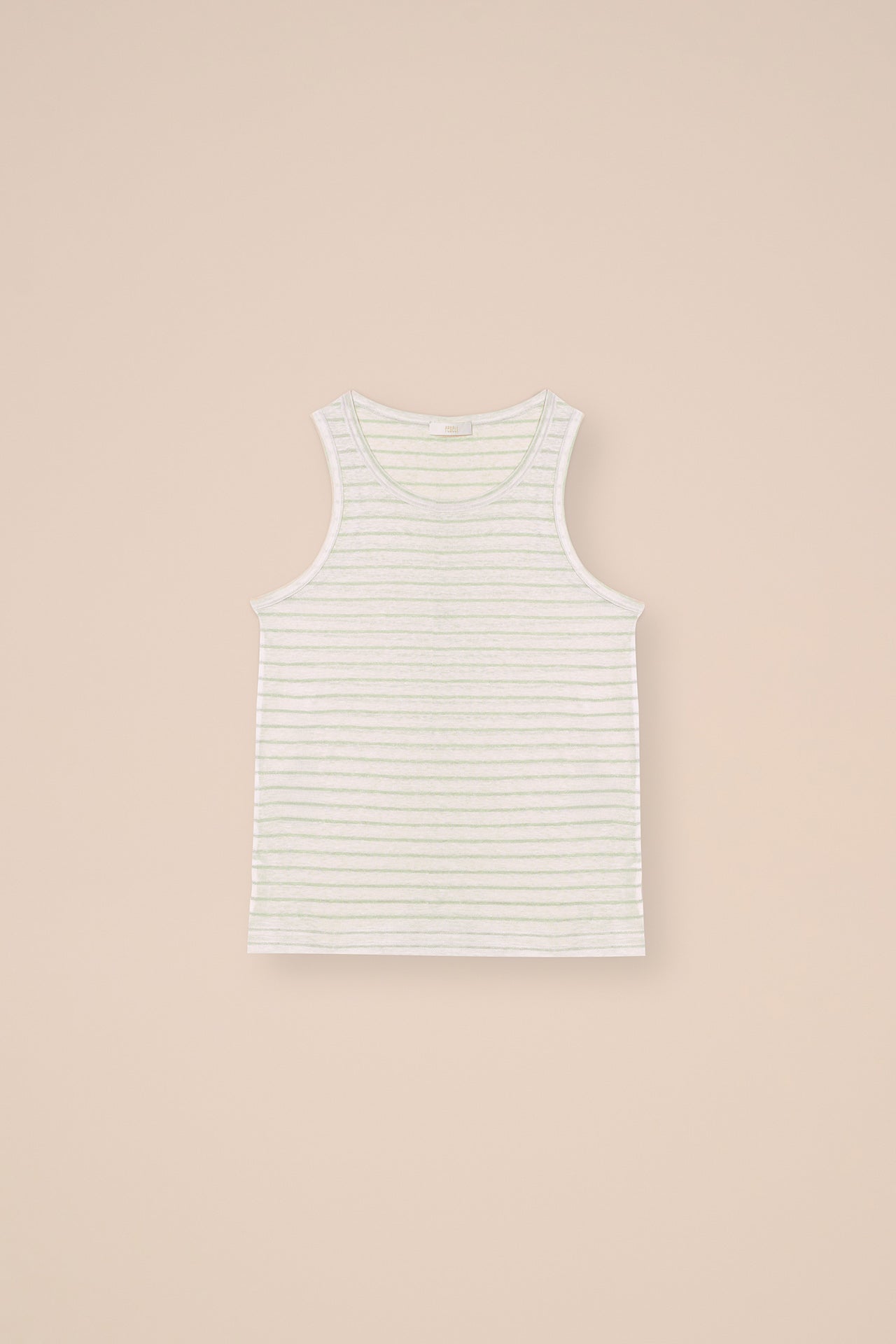 Spargi Linen Cotton Sleveless Striped Top