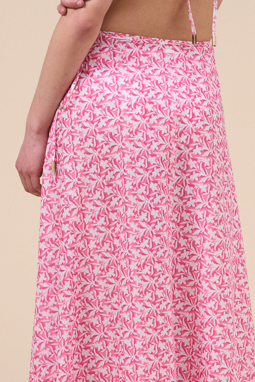 Sinfonia Printed Cotton Voile Skirt - Botanical Floral Pattern