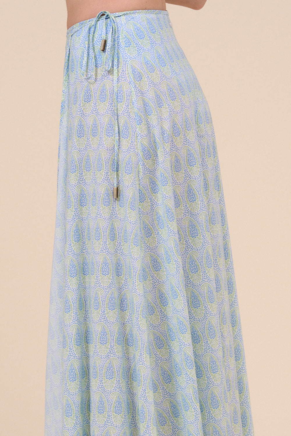 Sinfonia Printed Cotton Voile Skirt - Paisley Pattern