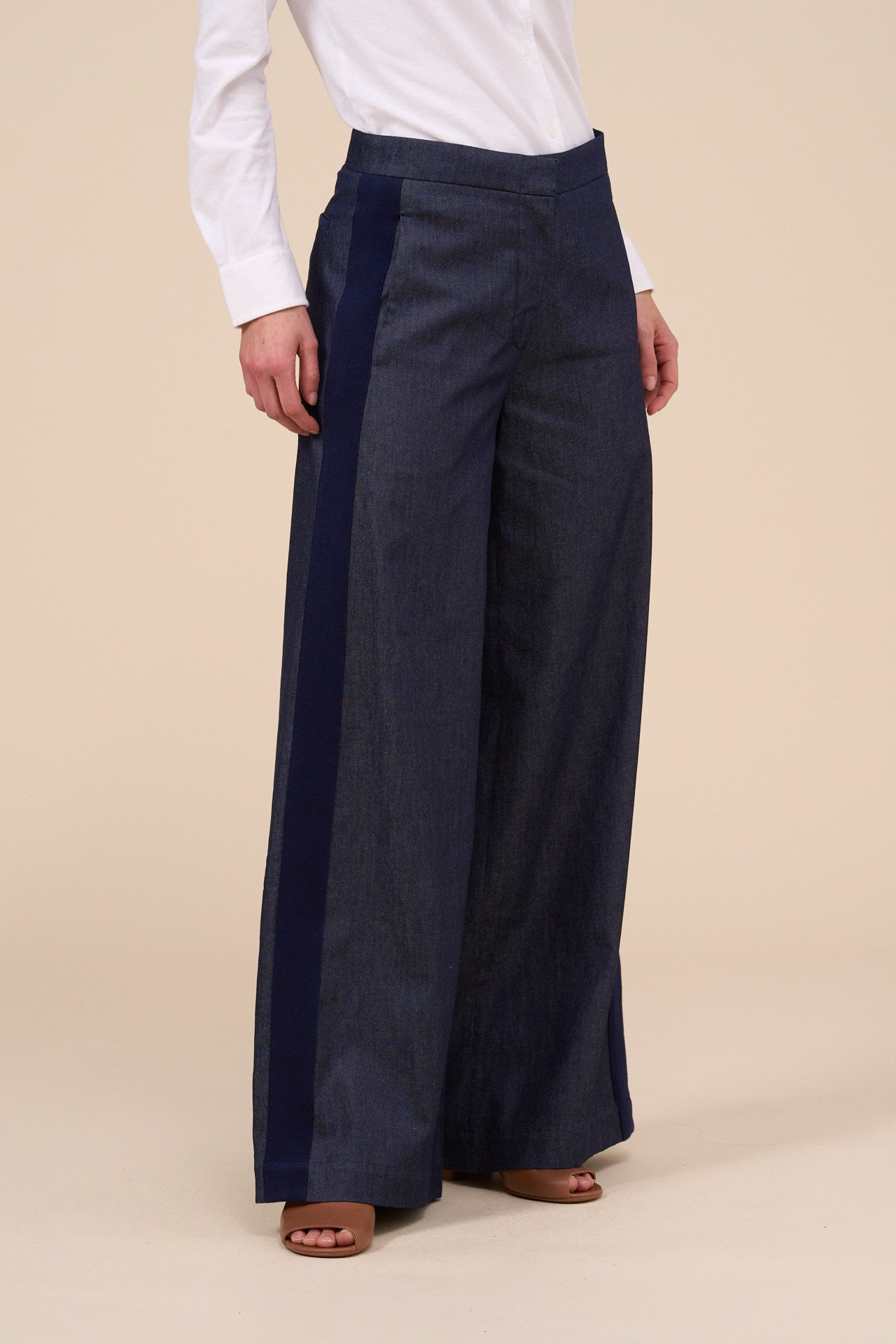 Gaia Denim Flared Pants