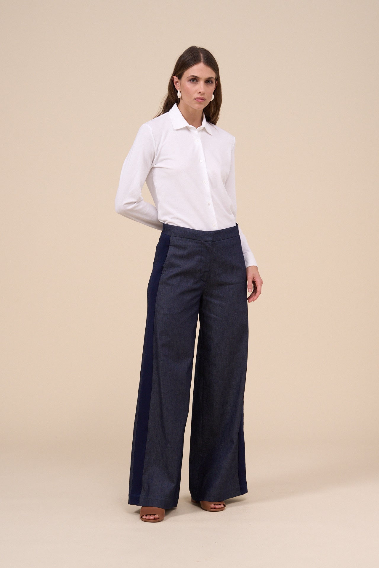 Gaia Denim Flared Pants