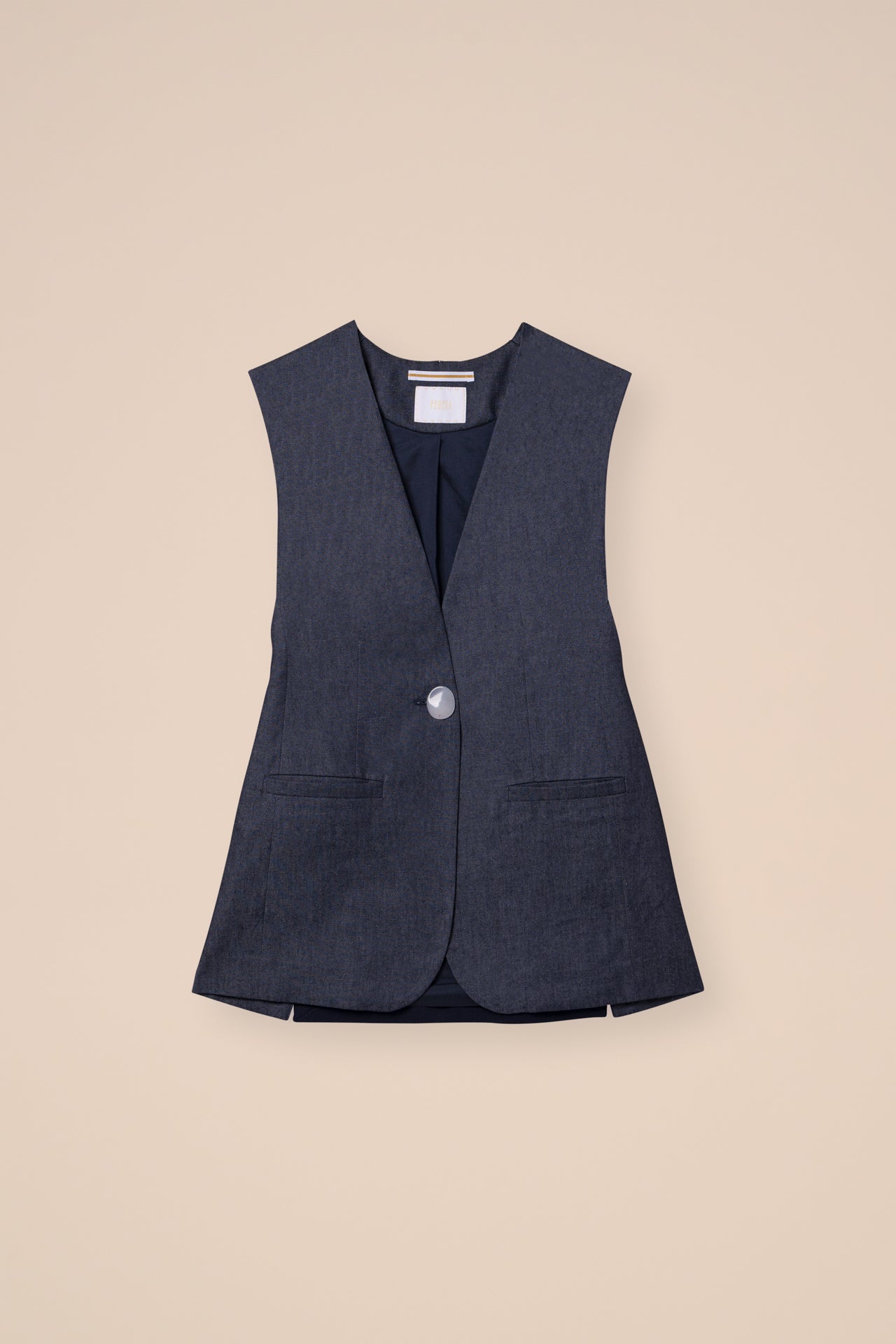 Febe Denim Sleeveless Jacket